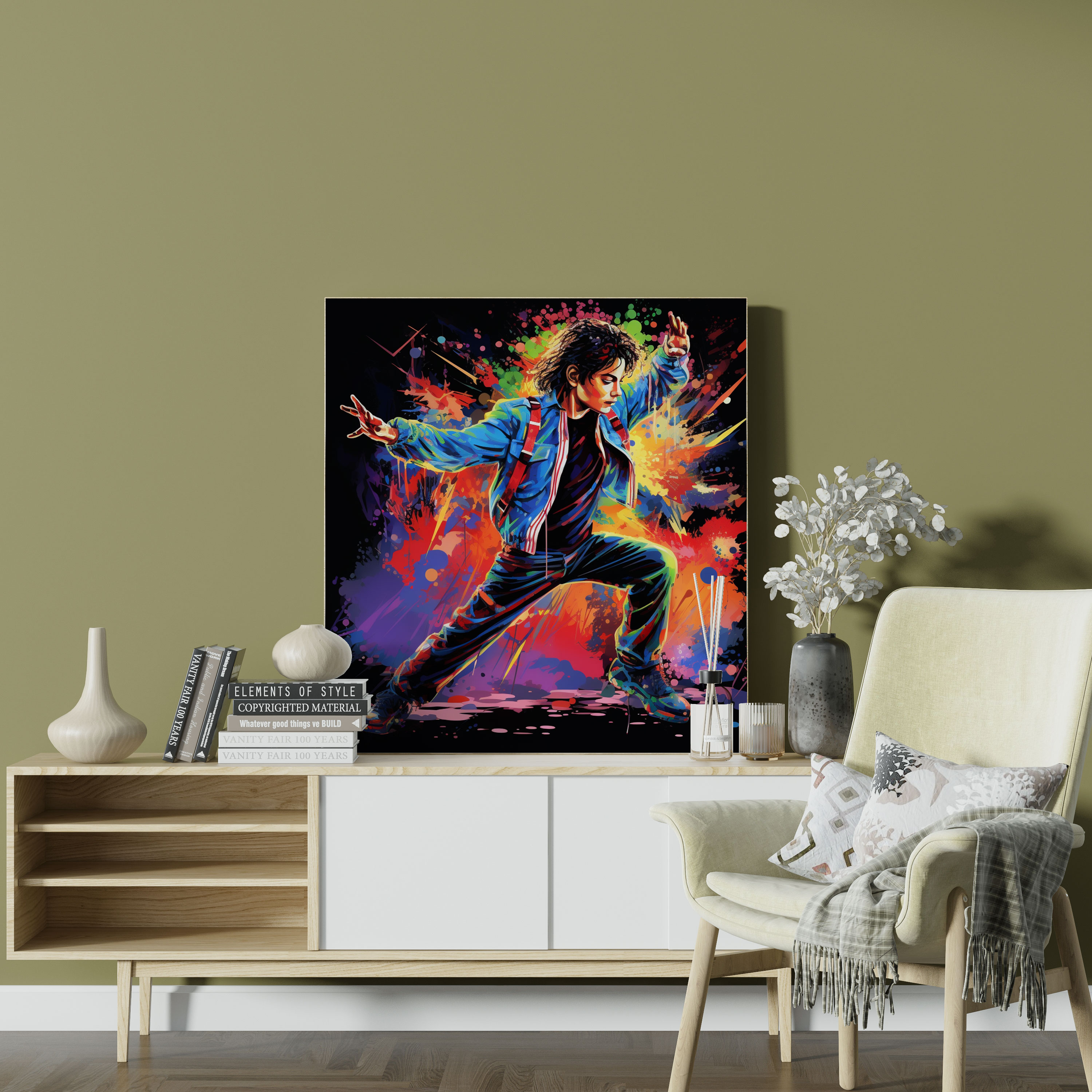 Leinwandbild Michael Jackson - Lebendige Wandkunst - Musiklegende