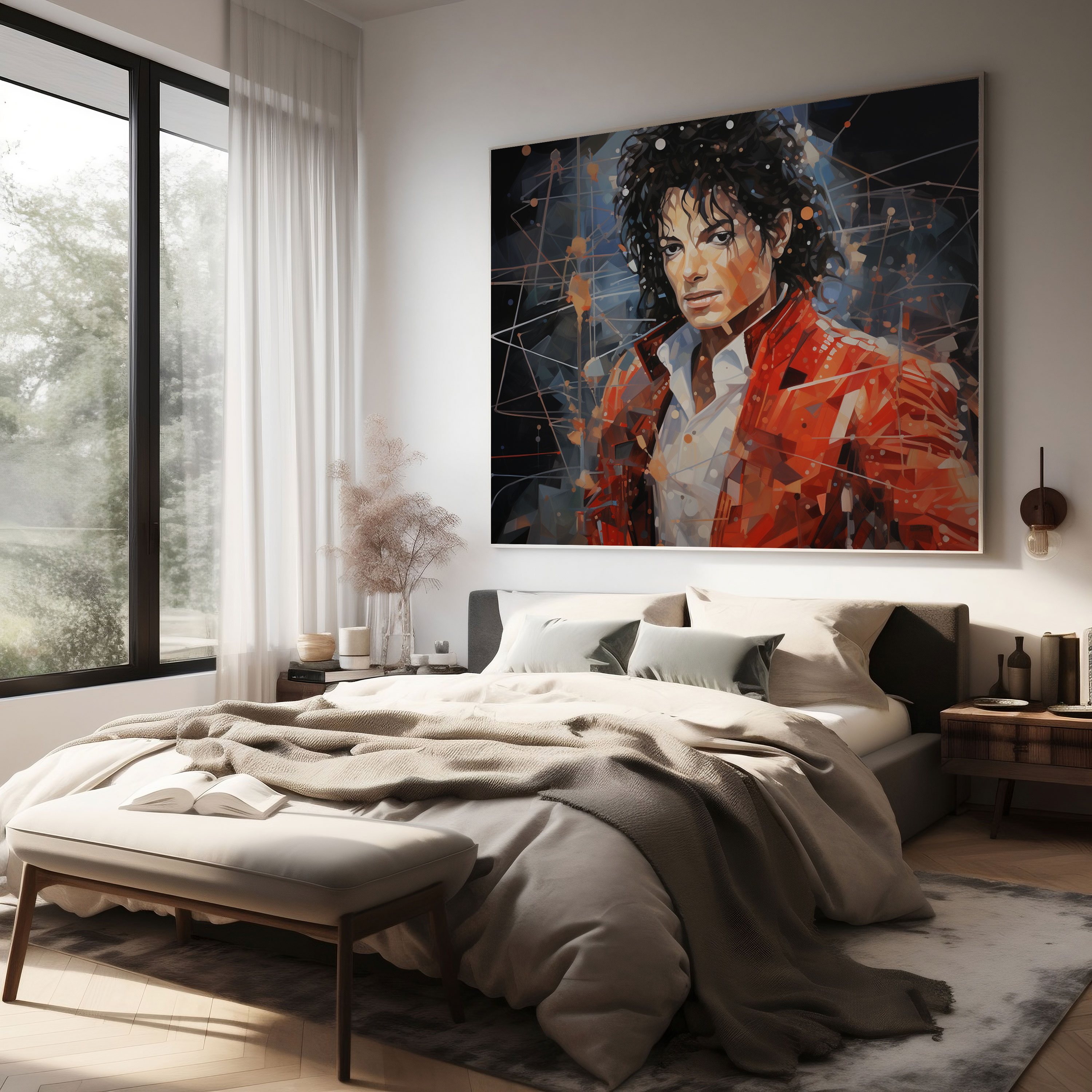 Michael Jackson Canvas Print - Geometric Wall Art - Micheal Jackson, Canvas Print, Home Decoration, Canvas