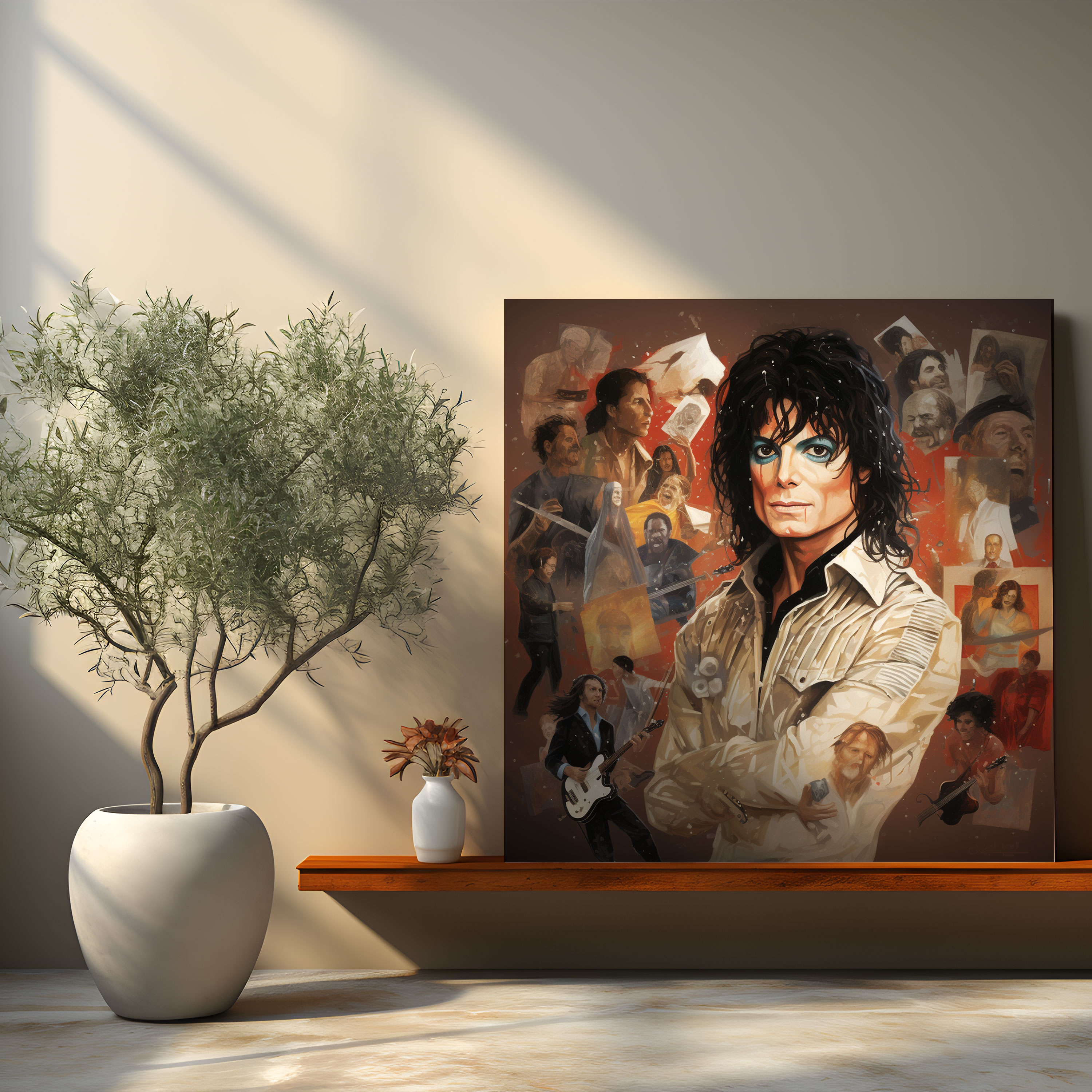 Michael Jackson Canvas Print - Collage Wall Decoration - Micheal Jackson, Canvas Print, Memorable Moments, Wall Decoration