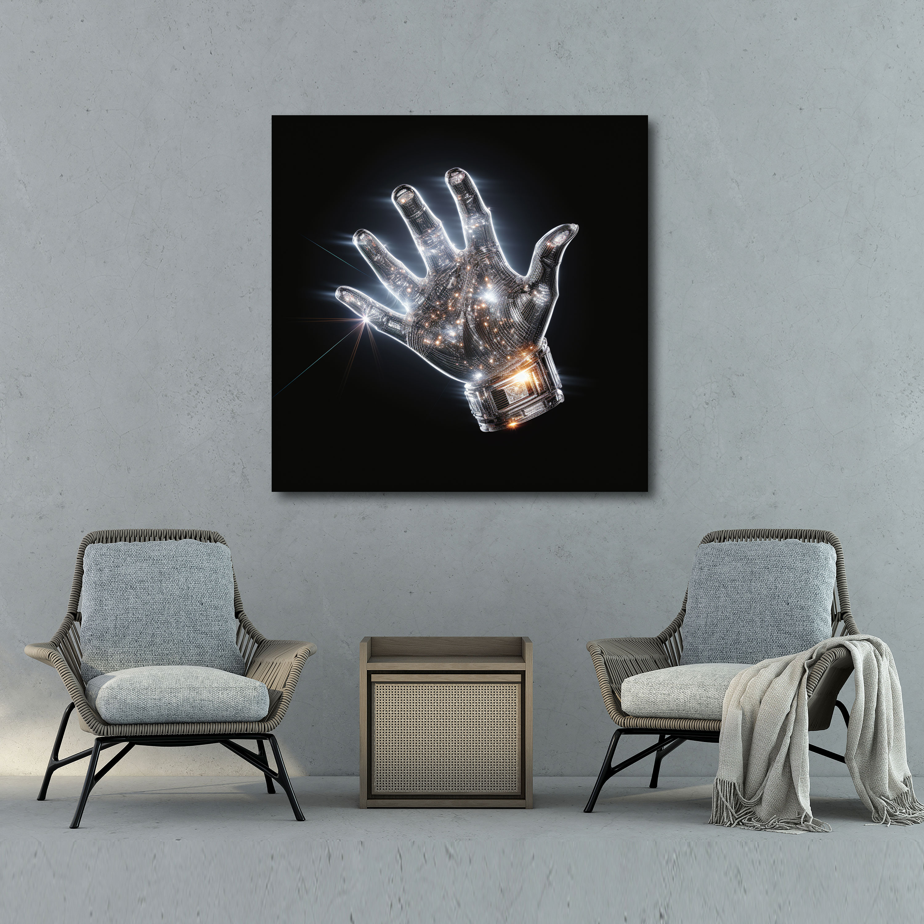 Leinwandbild Michael Jackson - Handschuh Wanddekoration - Kunstwerk für die Wand Michael Jackson