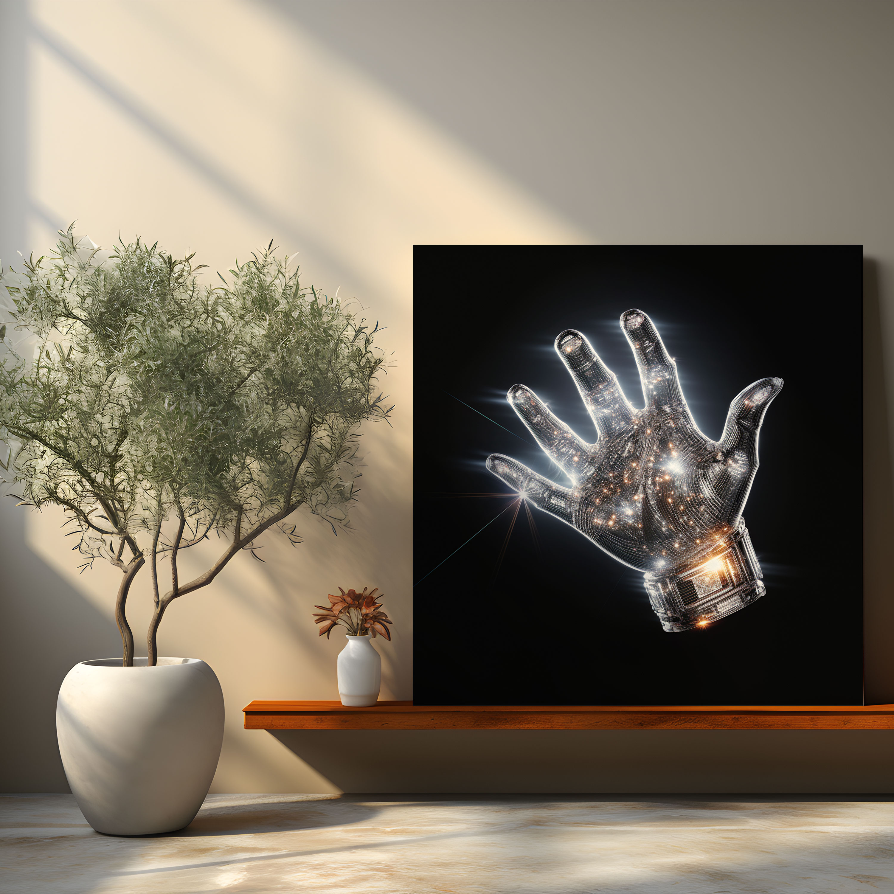 Leinwandbild Michael Jackson - Handschuh Wanddekoration - Kunstwerk für die Wand Michael Jackson