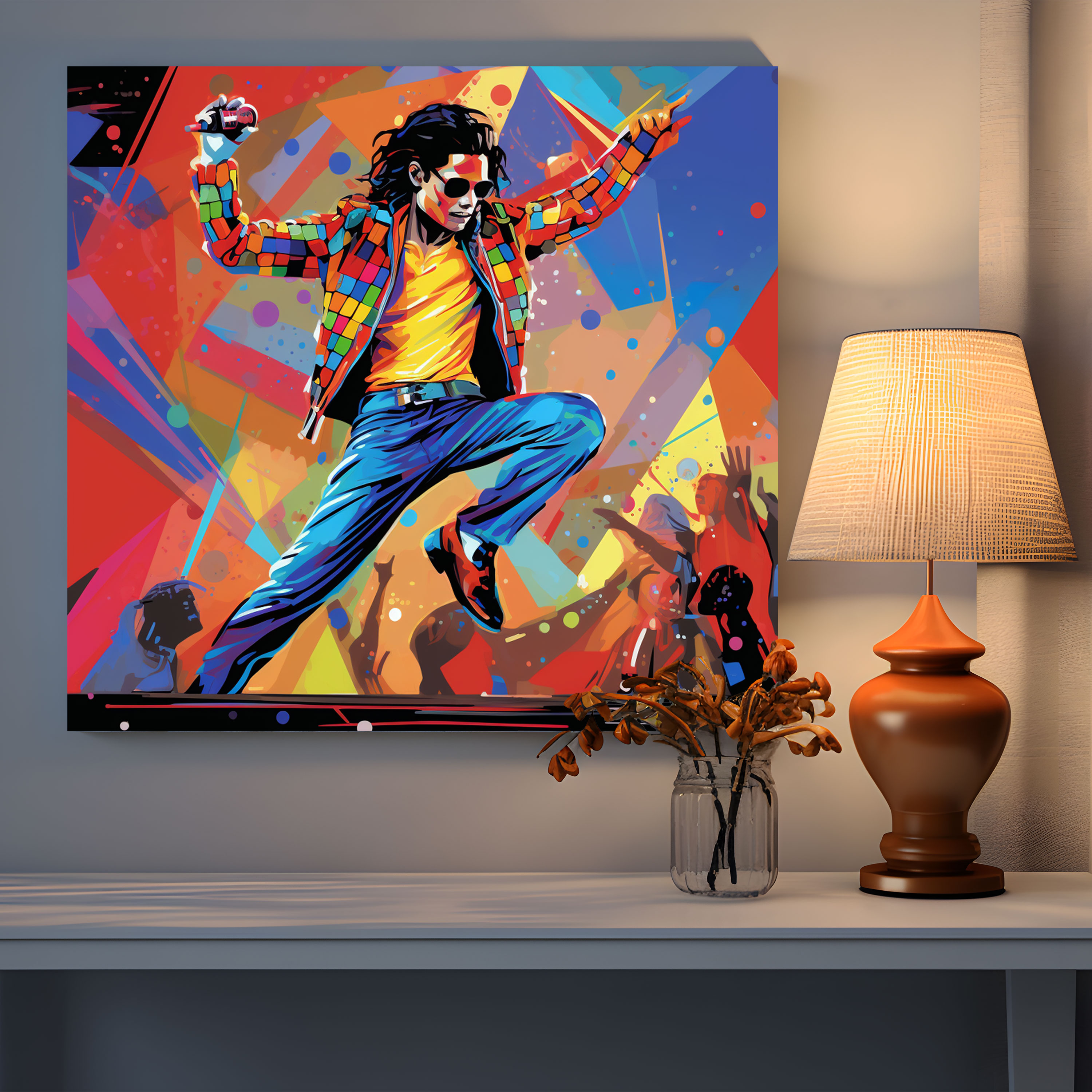 Micheal Jackson Canvas Print - Pop Art Wall Art - Micheal Jackson, Music, Canvas Print, Wall Art