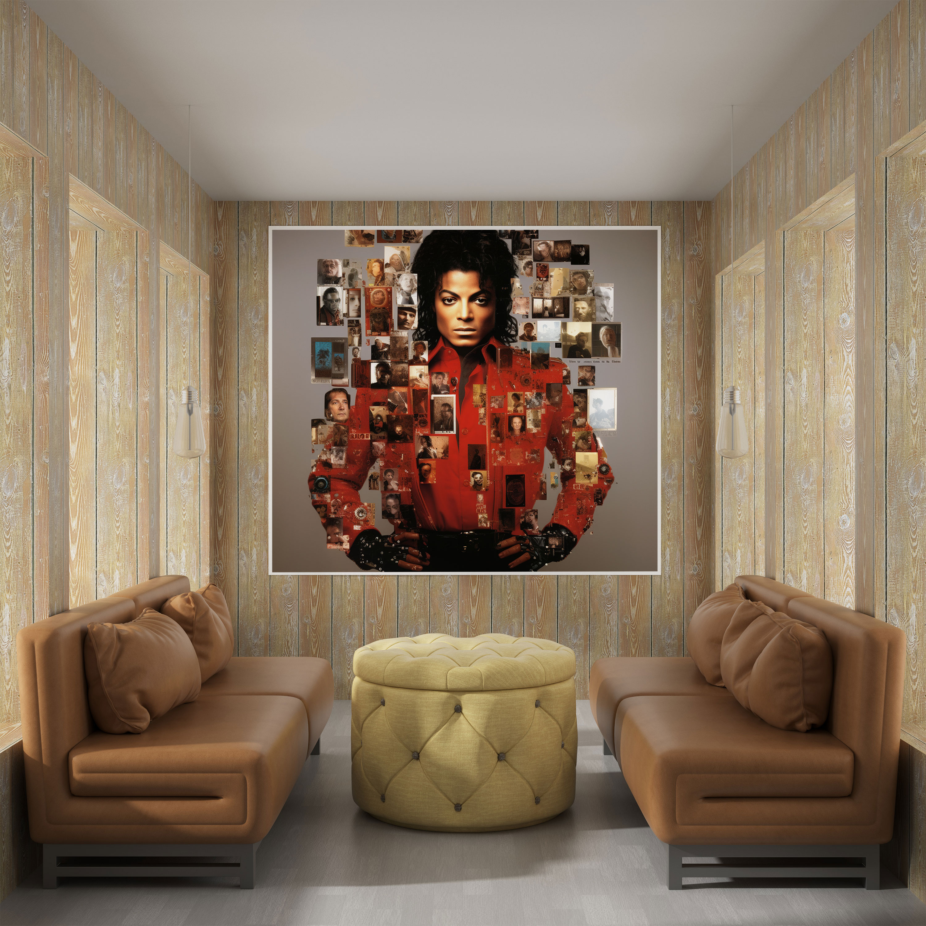 Micheal Jackson Wandkunst - Collage Leinwandbild - Fotografien Wohnkultur