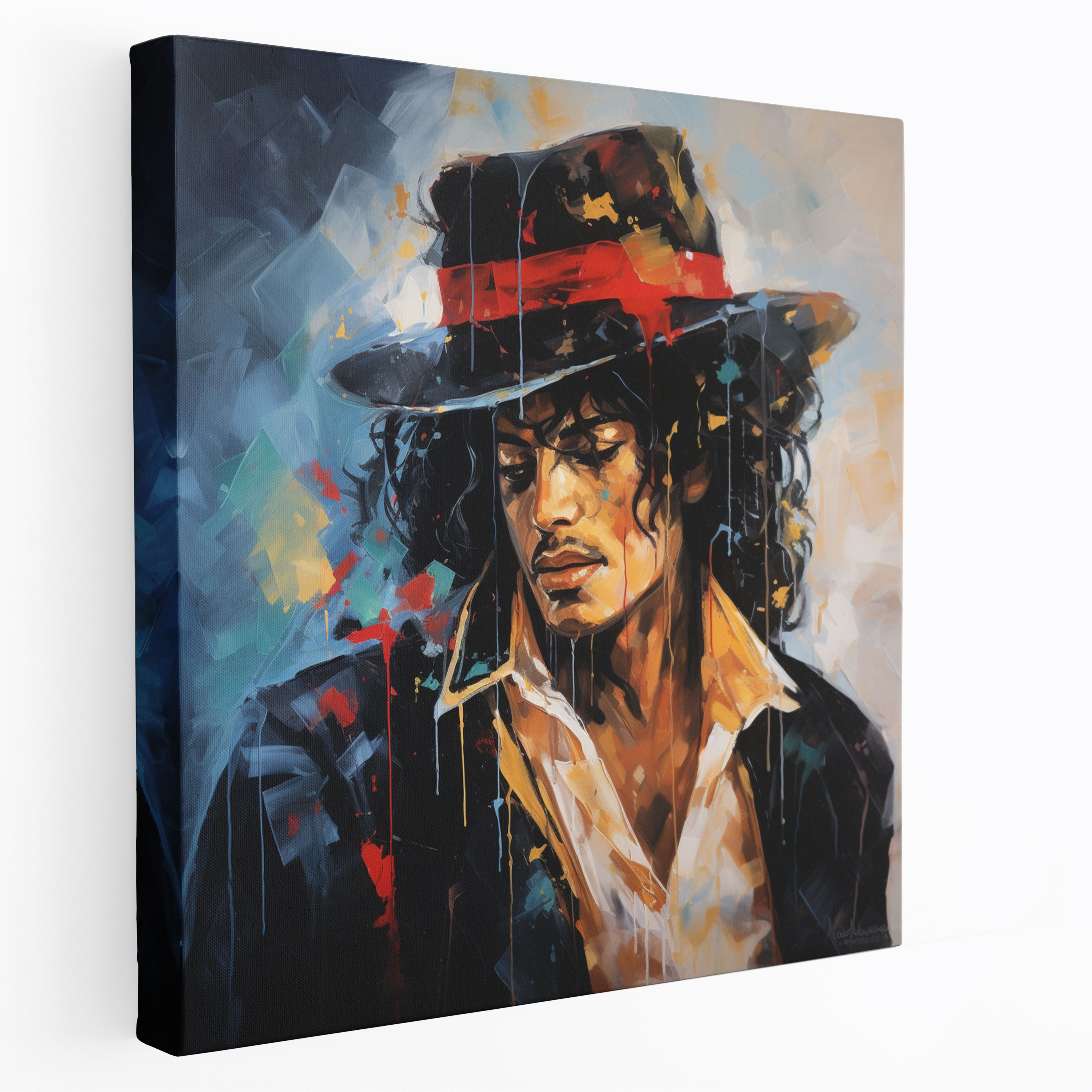 Micheal Jackson Leinwandbild - Abstrakte Wandkunst - Expressionismus Wohnkultur