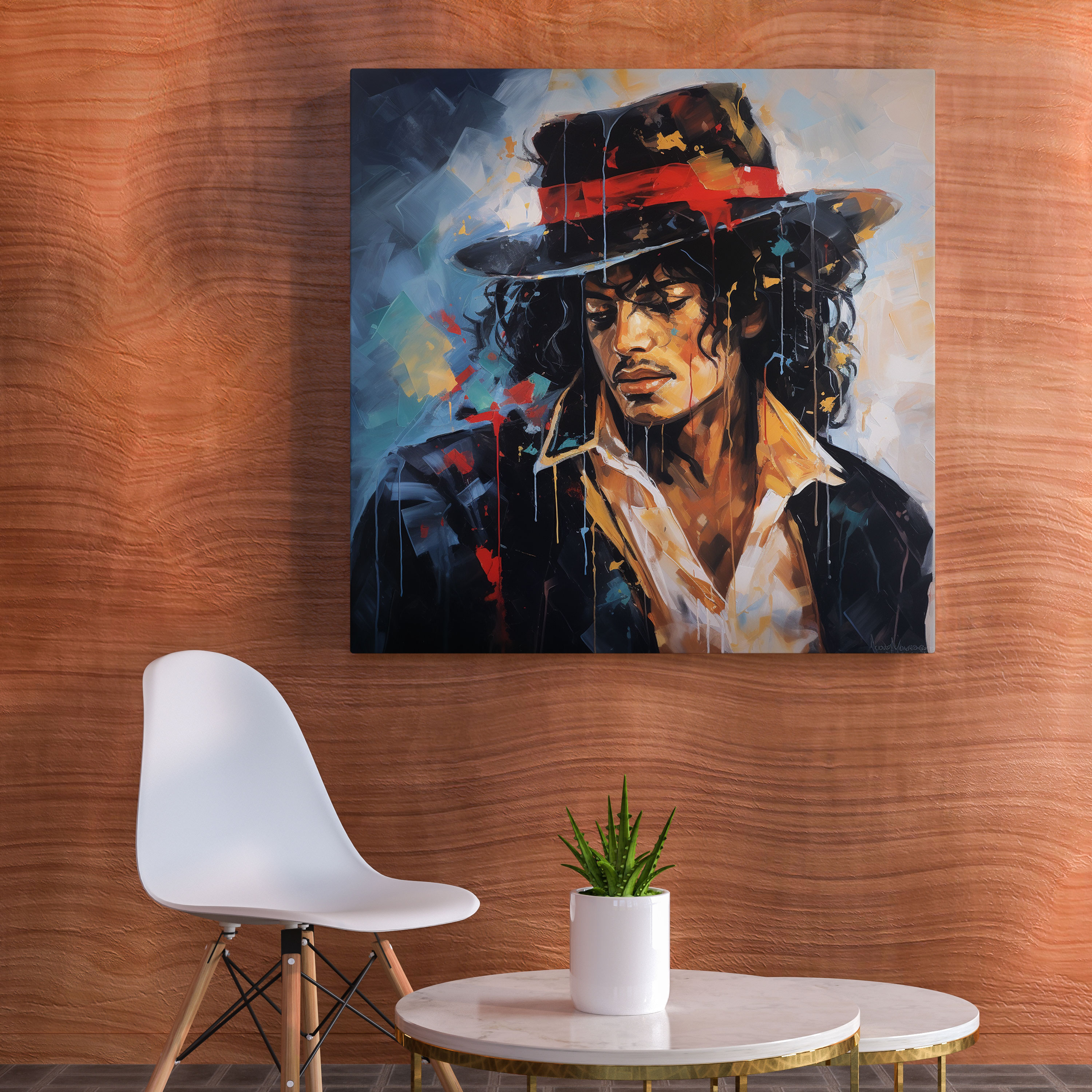Micheal Jackson Leinwandbild - Abstrakte Wandkunst - Expressionismus Wohnkultur