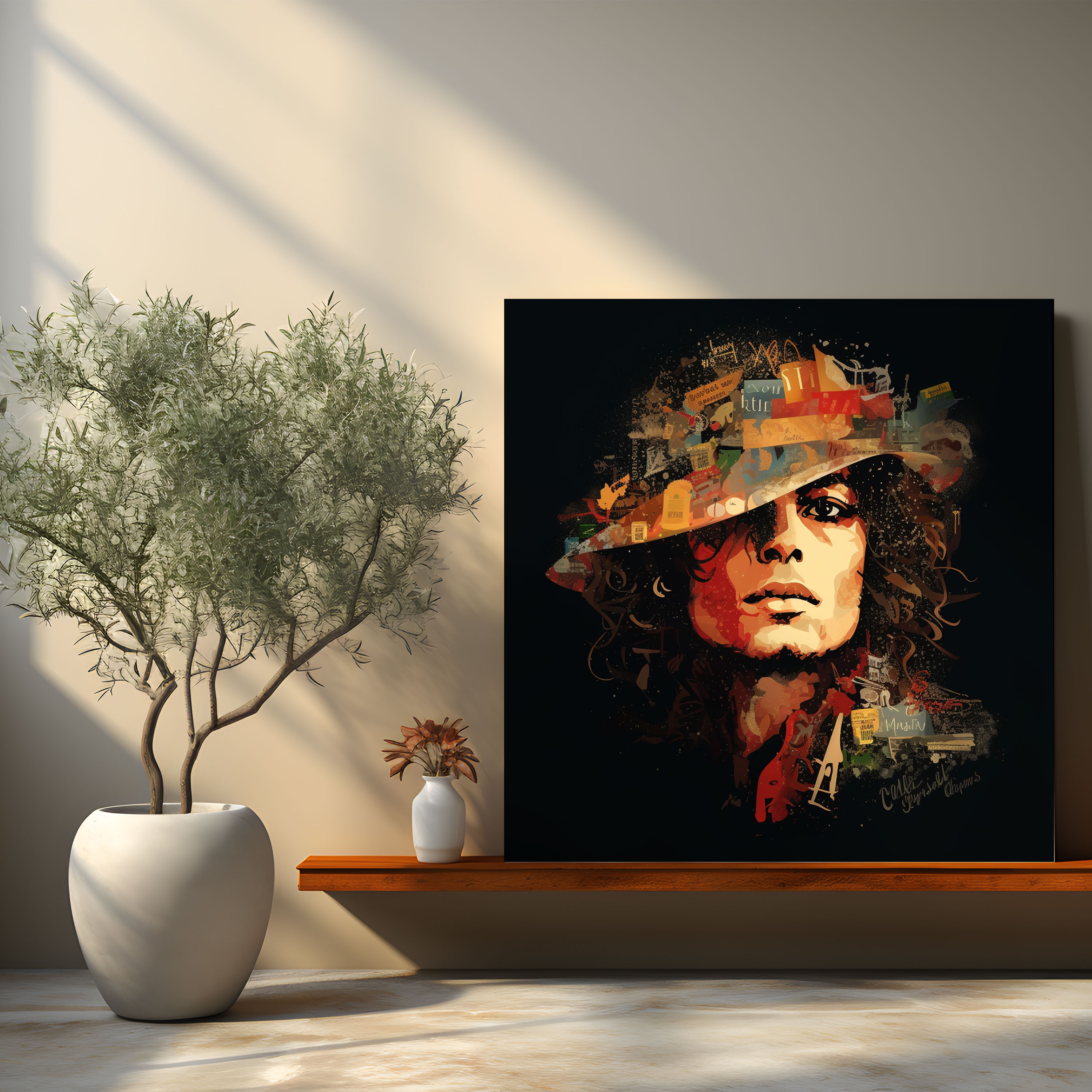 Micheal Jackson Leinwandbild - Songtext Wandkunst