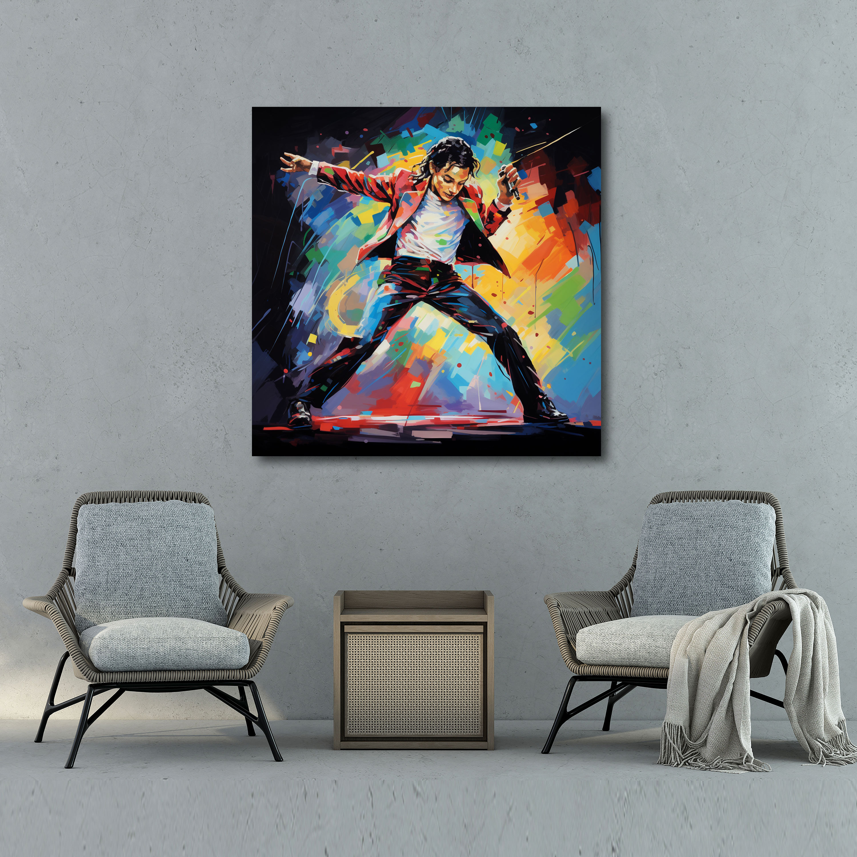 Micheal Jackson Canvas Print - Pop Art Style - Micheal Jackson, Canvas, Home Decoration, Wall Decoration