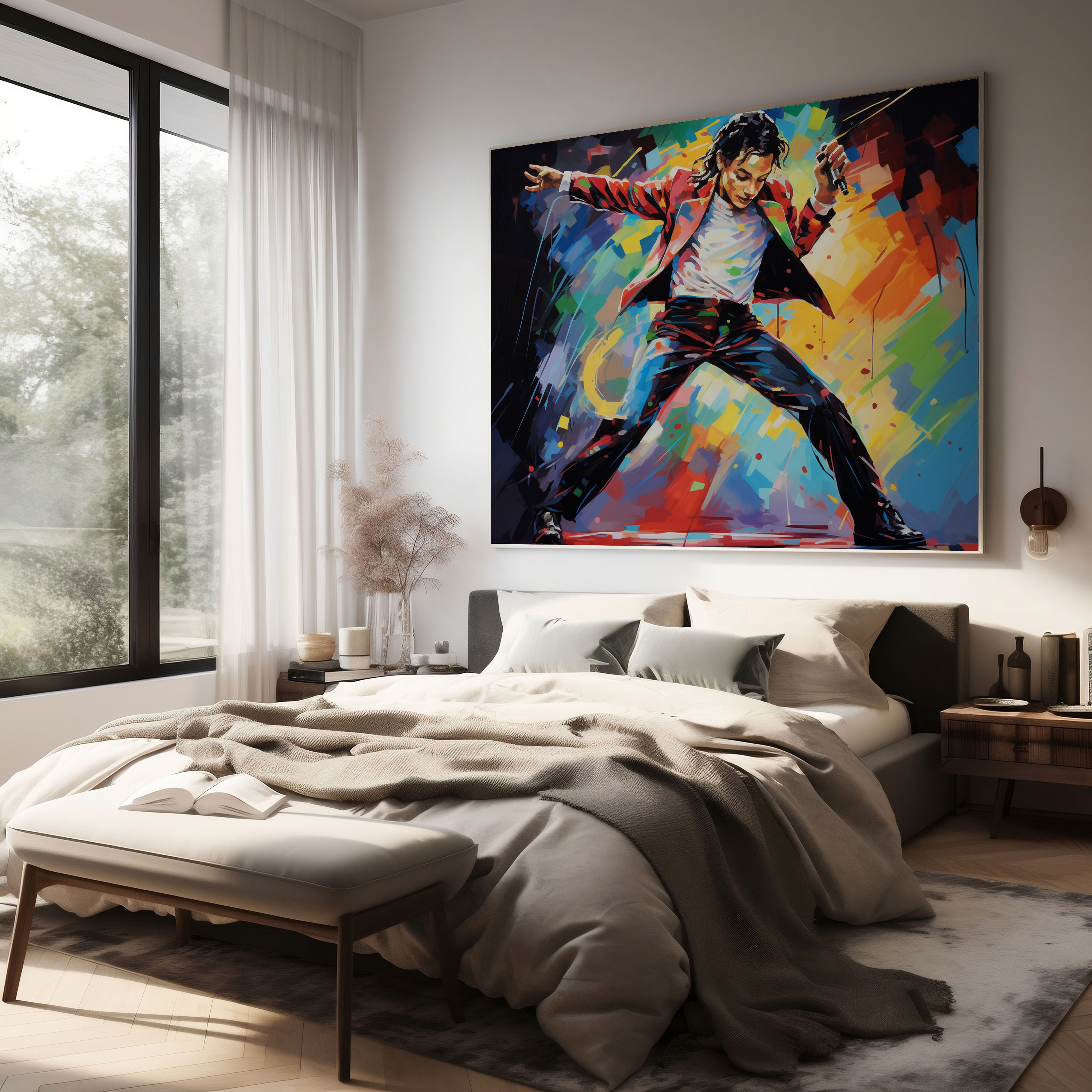 Micheal Jackson Canvas Print - Pop Art Style - Micheal Jackson, Canvas, Home Decoration, Wall Decoration