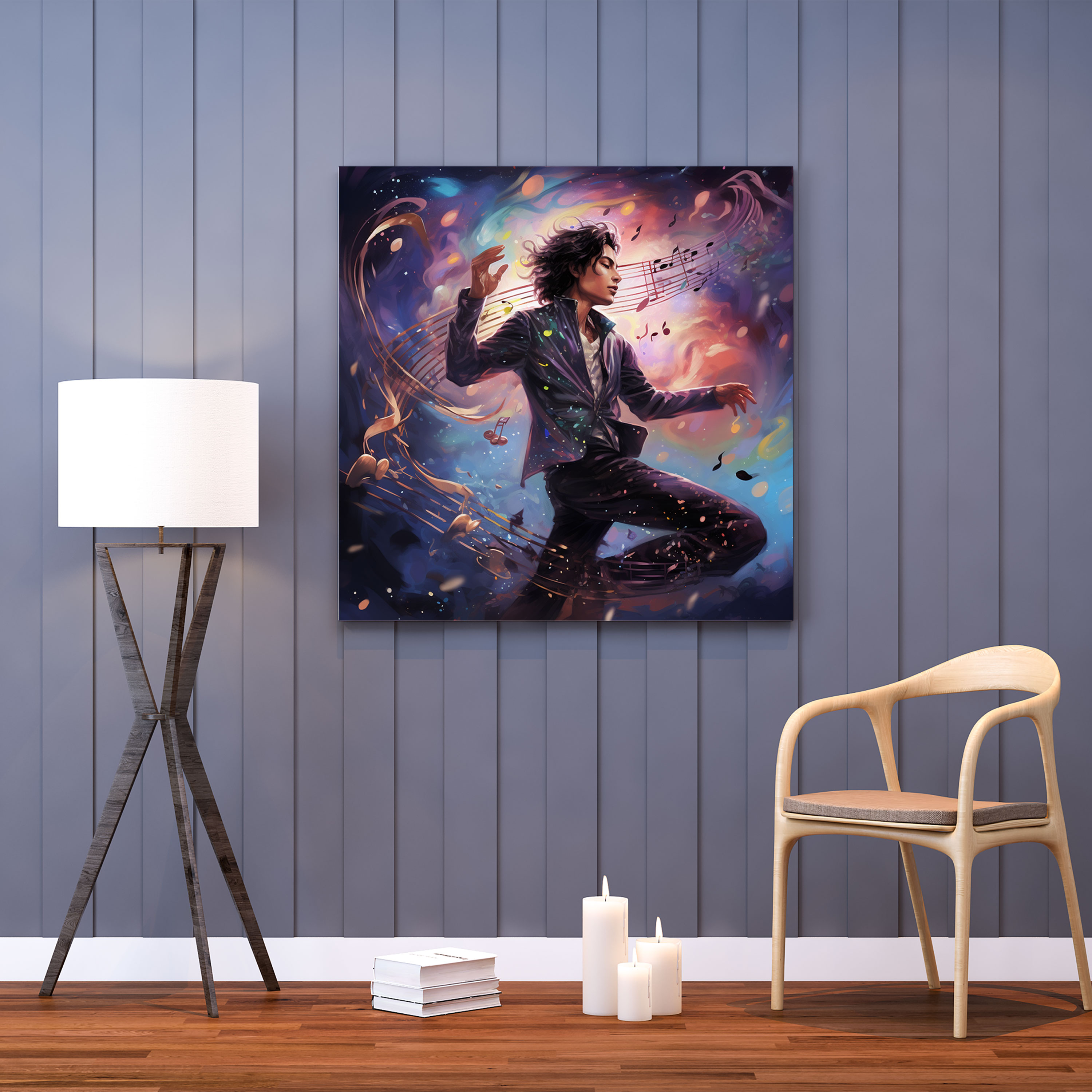 Micheal Jackson Canvas Print - Surreal Digital Painting - Micheal Jackson, Wall Decoration, Wall Art, Canvas