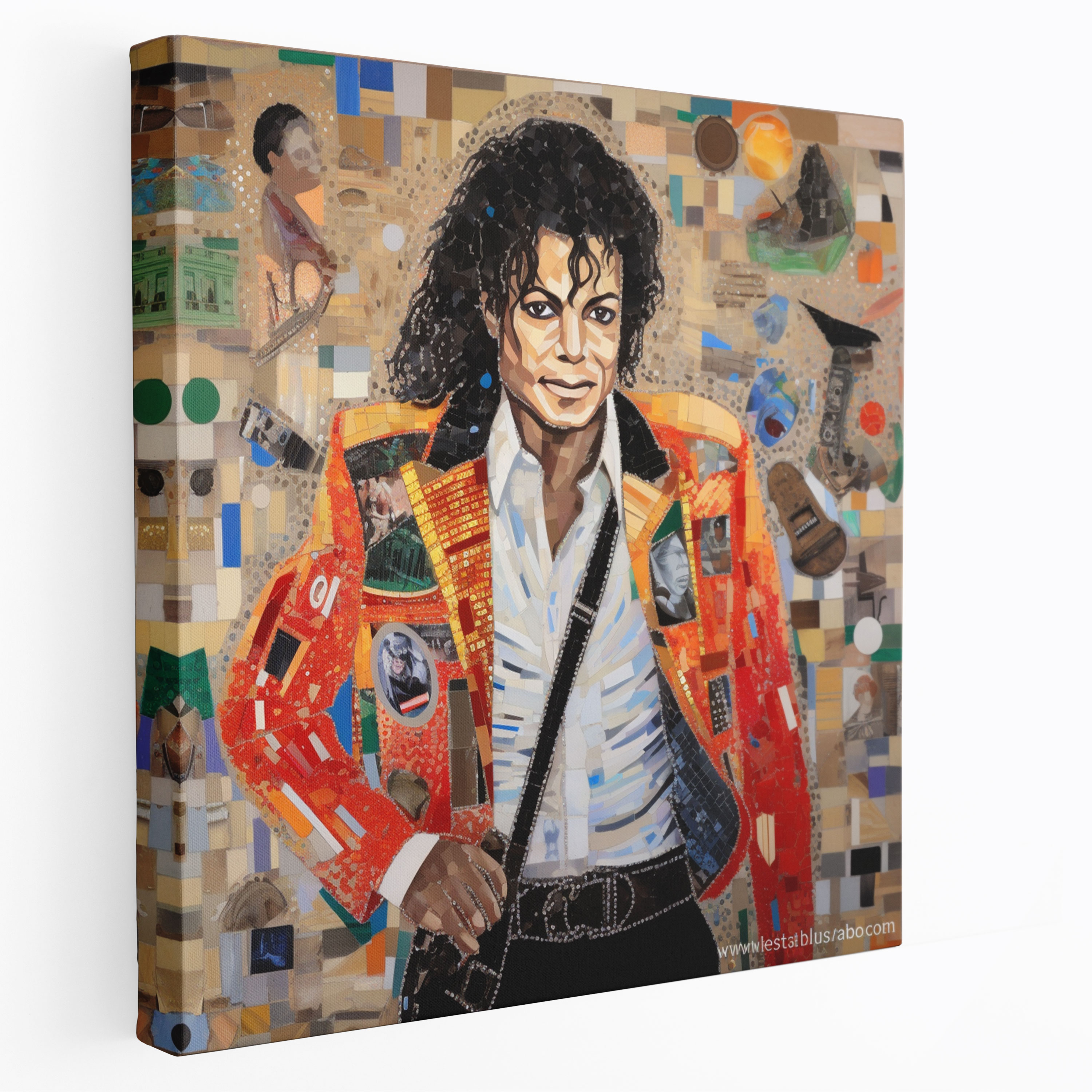 Micheal Jackson Wanddekoration - Collage Kunstwerk - Zuhause Dekoration Leinwandbild