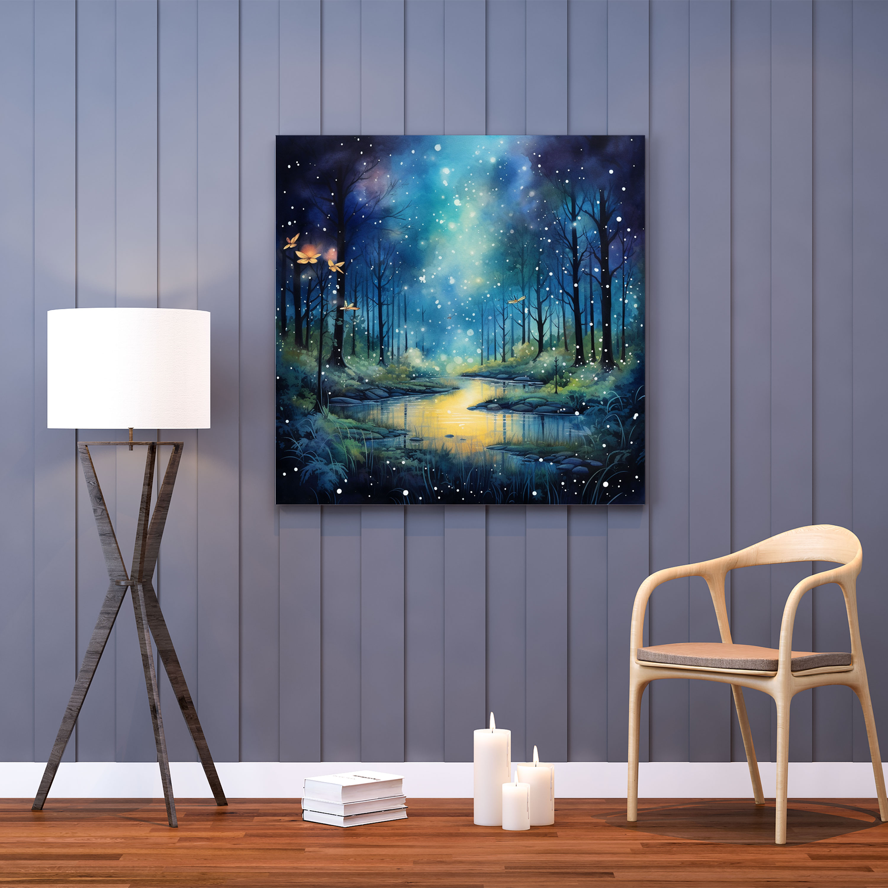 Midnight Forest Canvas Print - Midnight, Canvas Wall Art, Midnight, Canvas Print