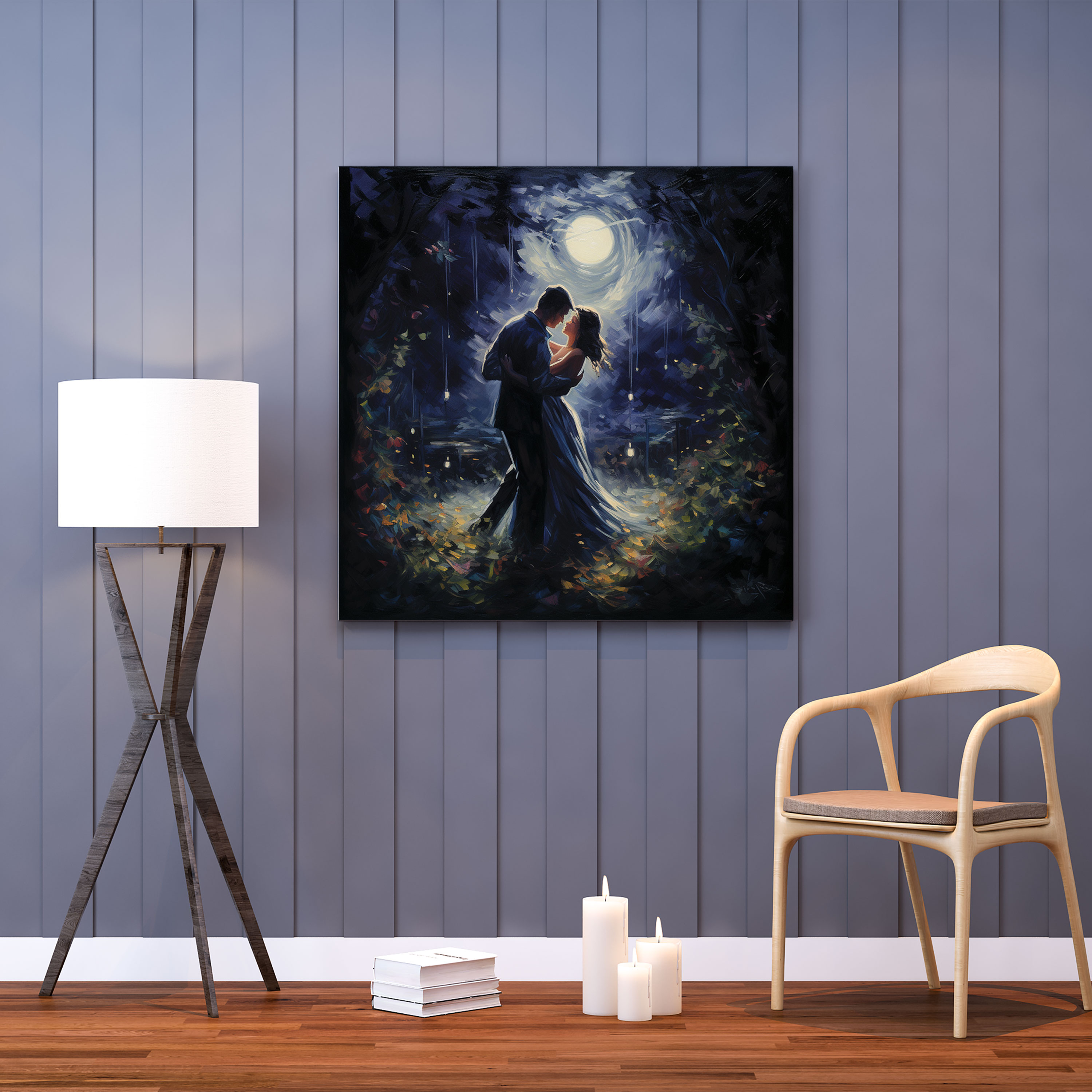 Midnight Romance Canvas Print - Midnight, Canvas Wall Art, Wall Decoration, Canvas