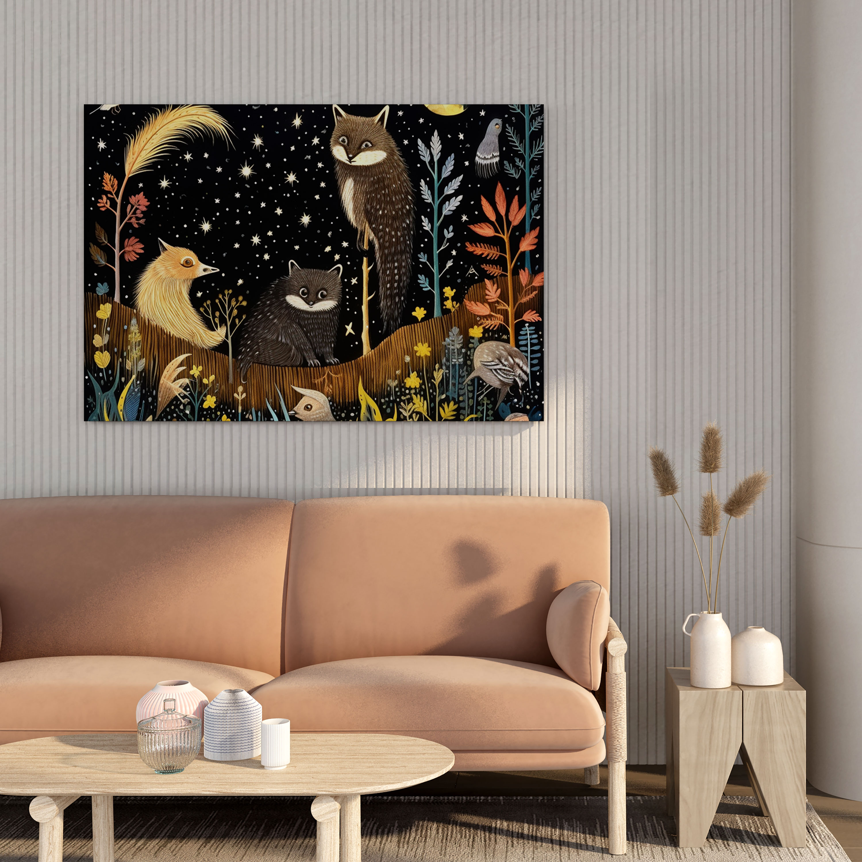 Midnight Gathering Canvas Print - Midnight, Imagination, Canvas Wall Art, Canvas Print