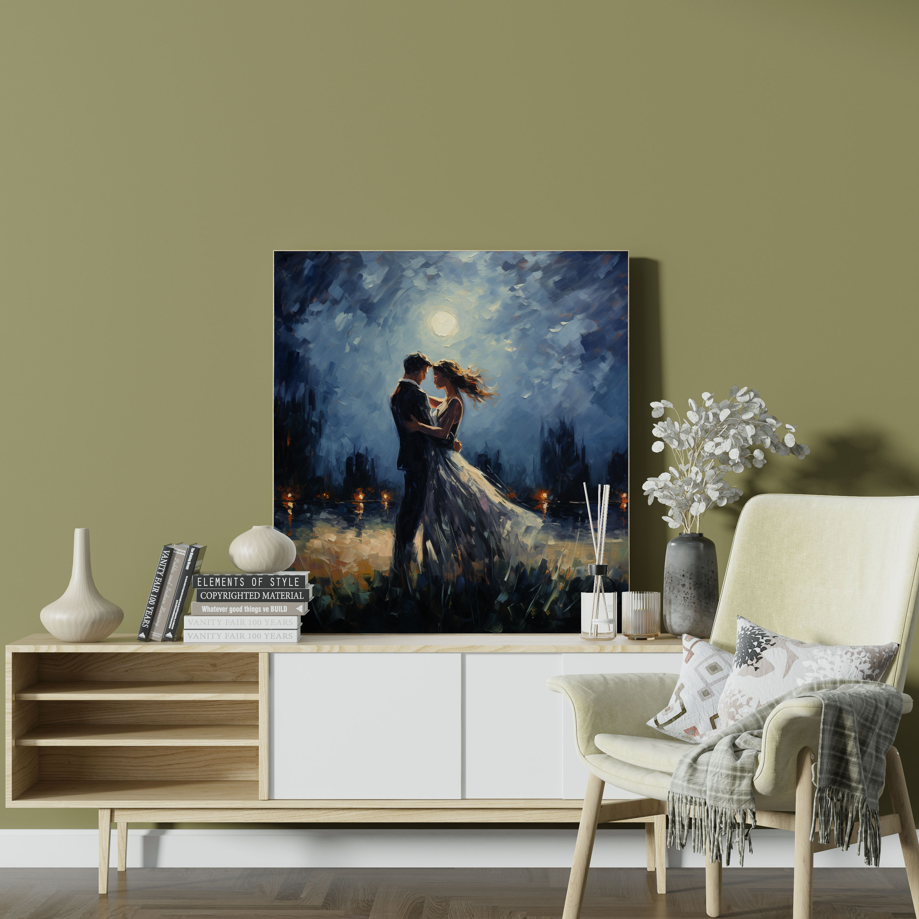 Midnight Romance Canvas Print - Midnight, Romance, Canvas, Passion