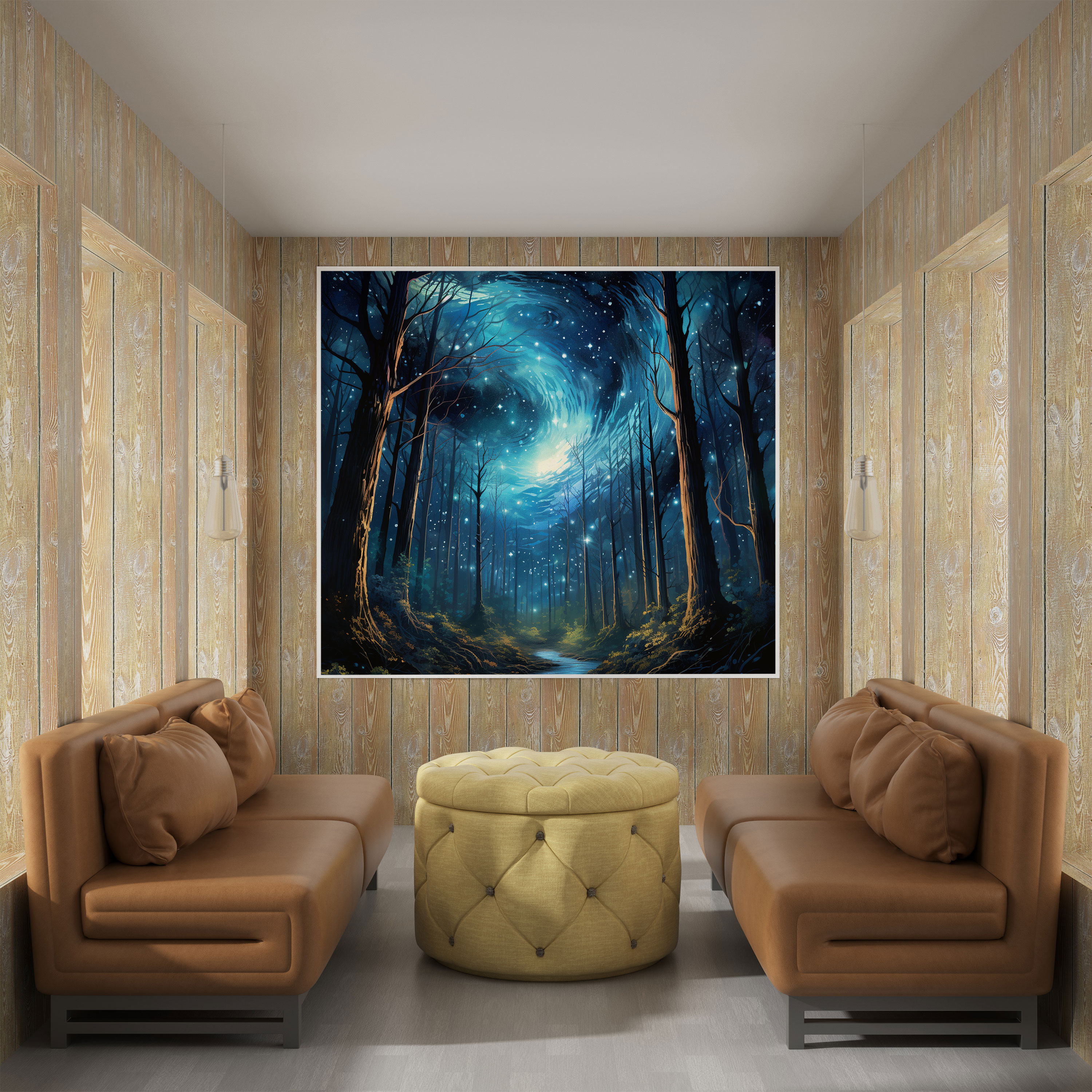 Midnight Forest Wall Art - Midnight, Canvas Print, Wall Art, Midnight