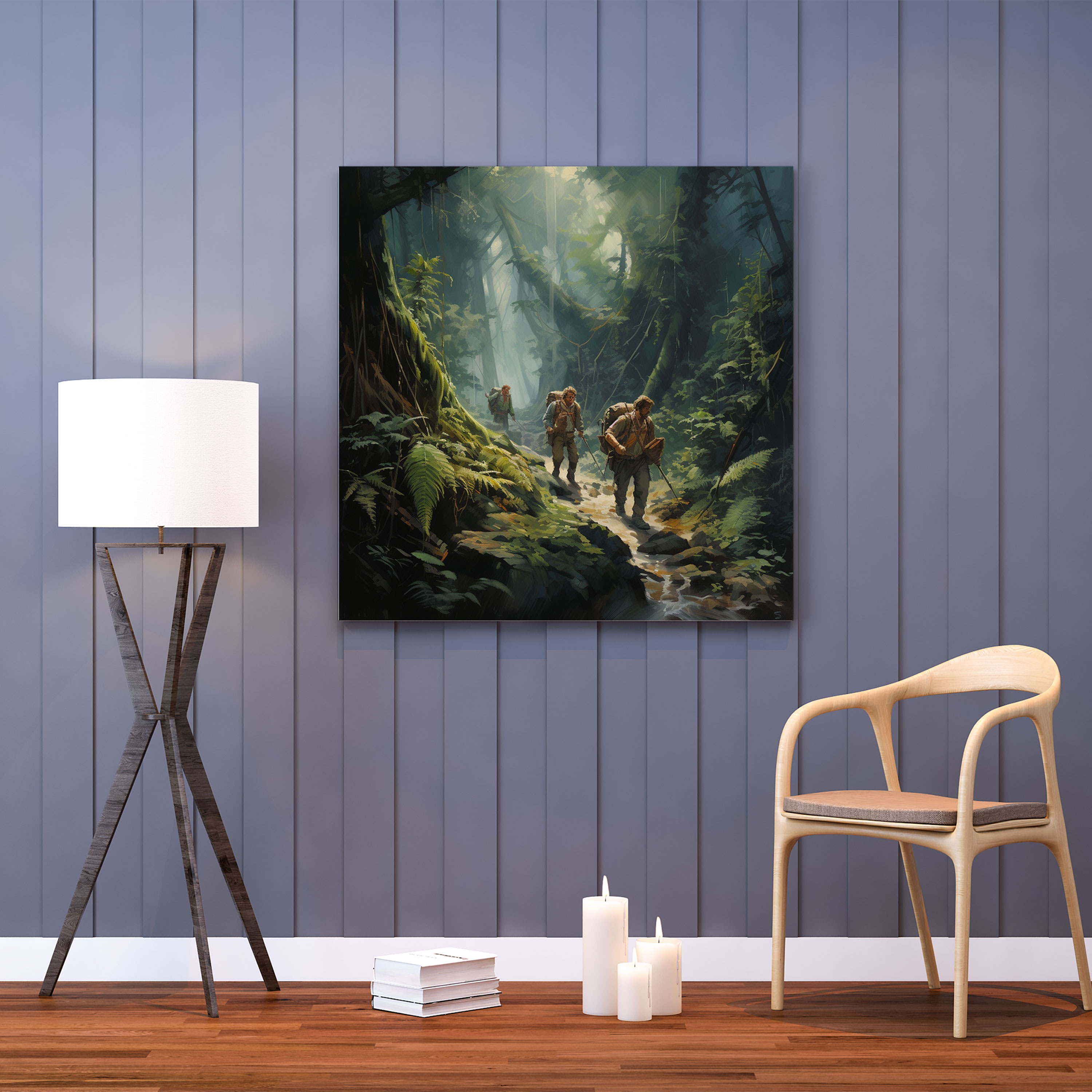 Middle Earth Forest Wall Art - Middle Earth, Group Of Adventurers, Wall Decoration, Canvas