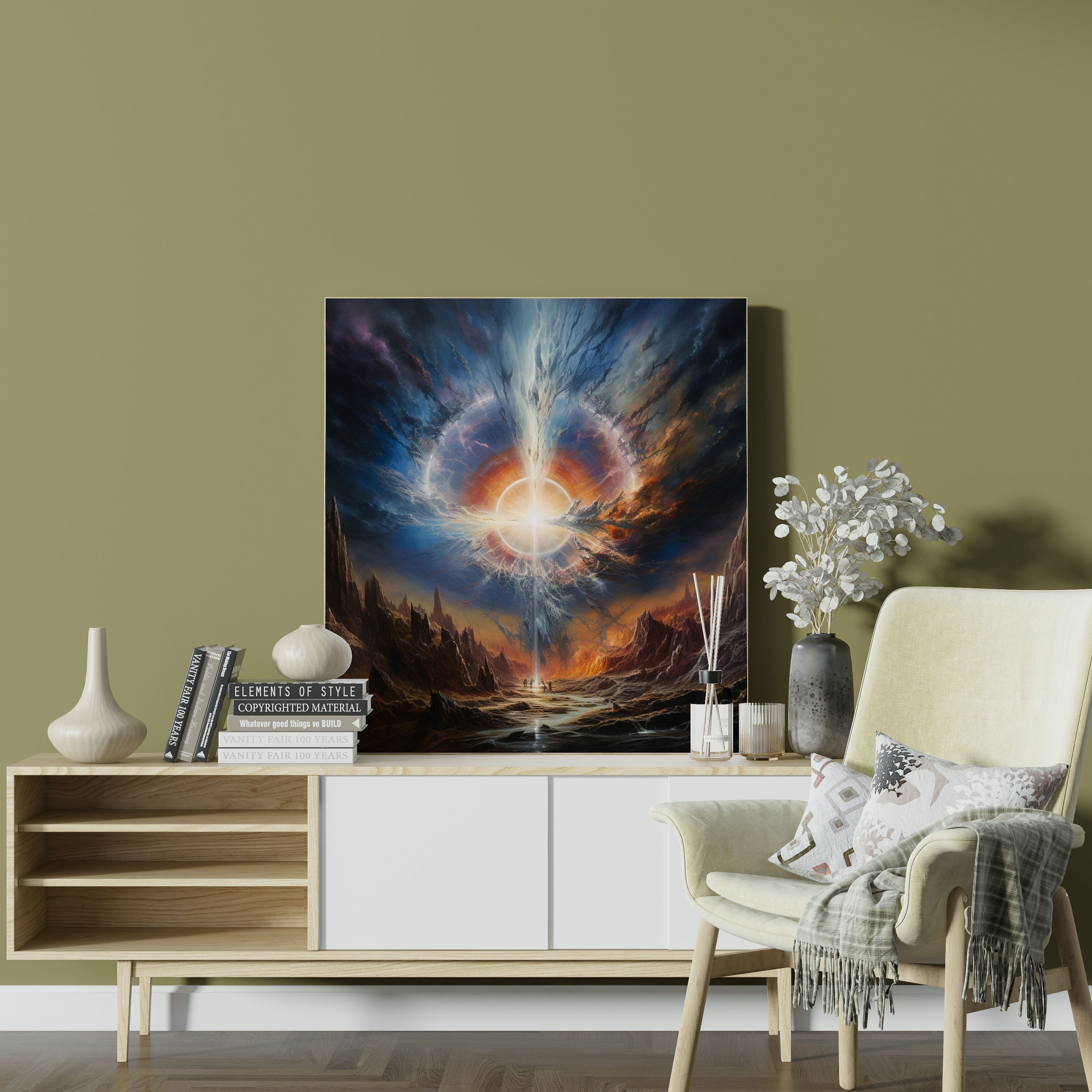 Leinwandbild Mittelerde-Energie - Mittelerde Leinwandbild Leinwand-Wandkunst