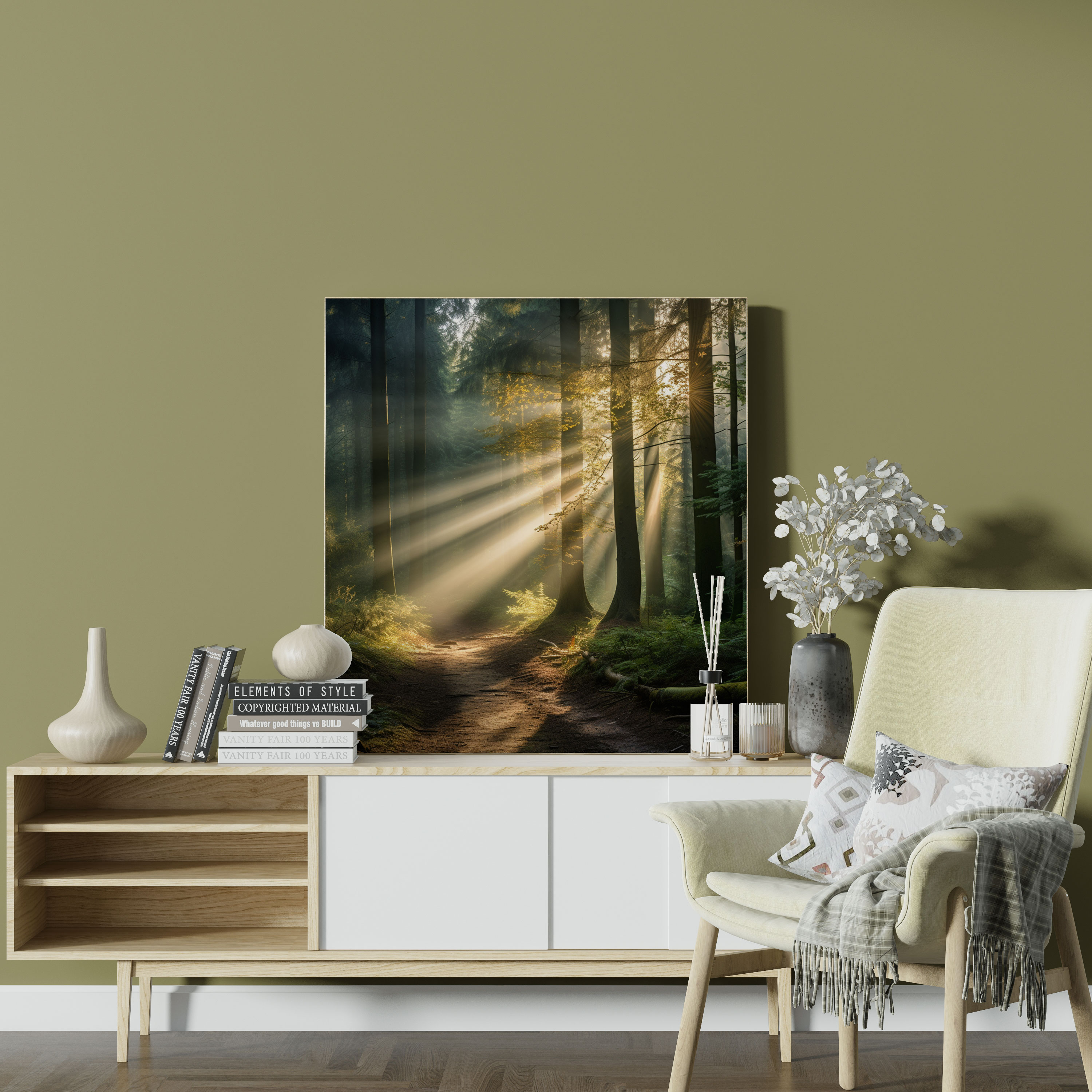 Middle Earth Canvas Print - Mystical Forest - Middle Earth, Rays Of Sunlight, Middle Earth, Home Decoration
