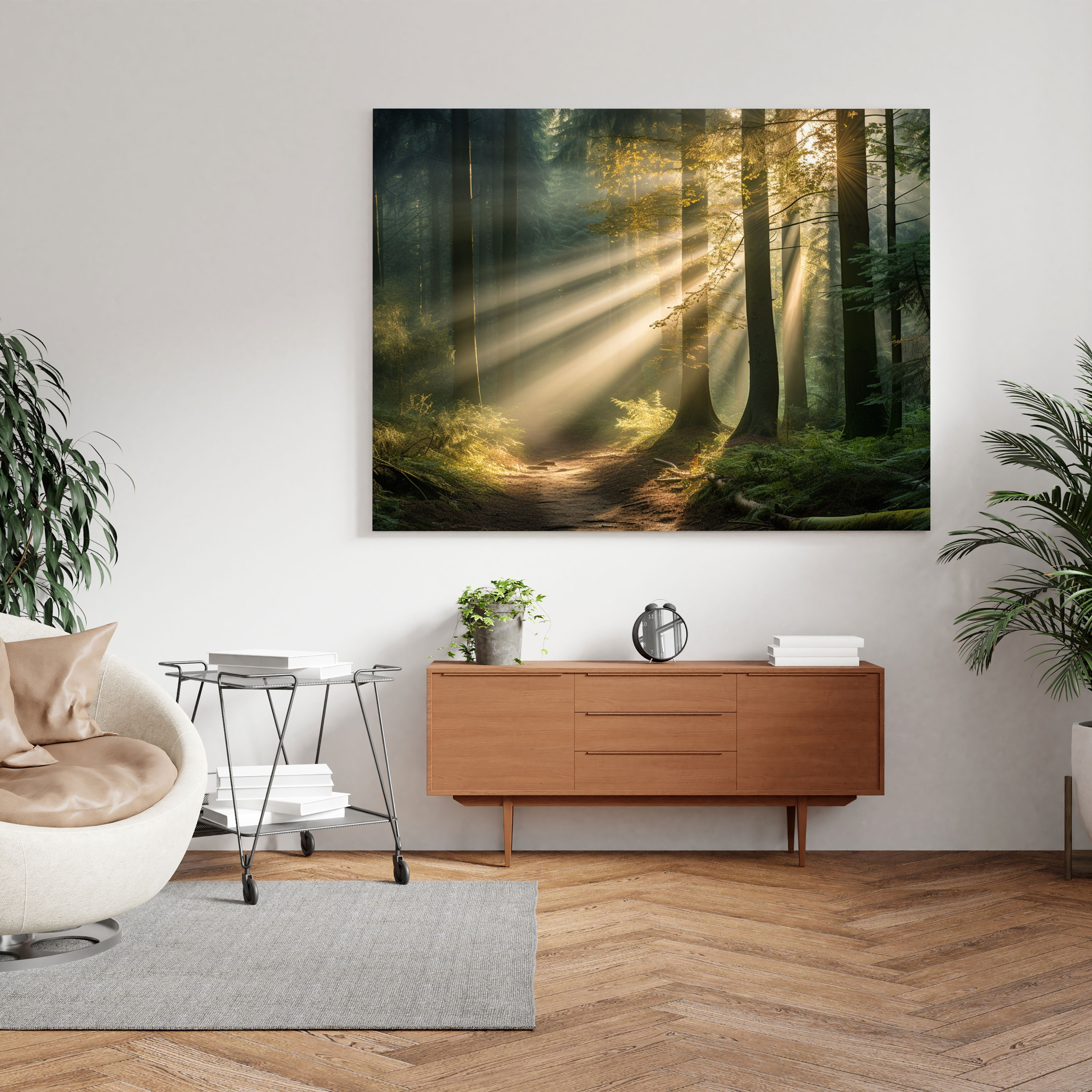Middle Earth Canvas Print - Mystical Forest - Middle Earth, Rays Of Sunlight, Middle Earth, Home Decoration