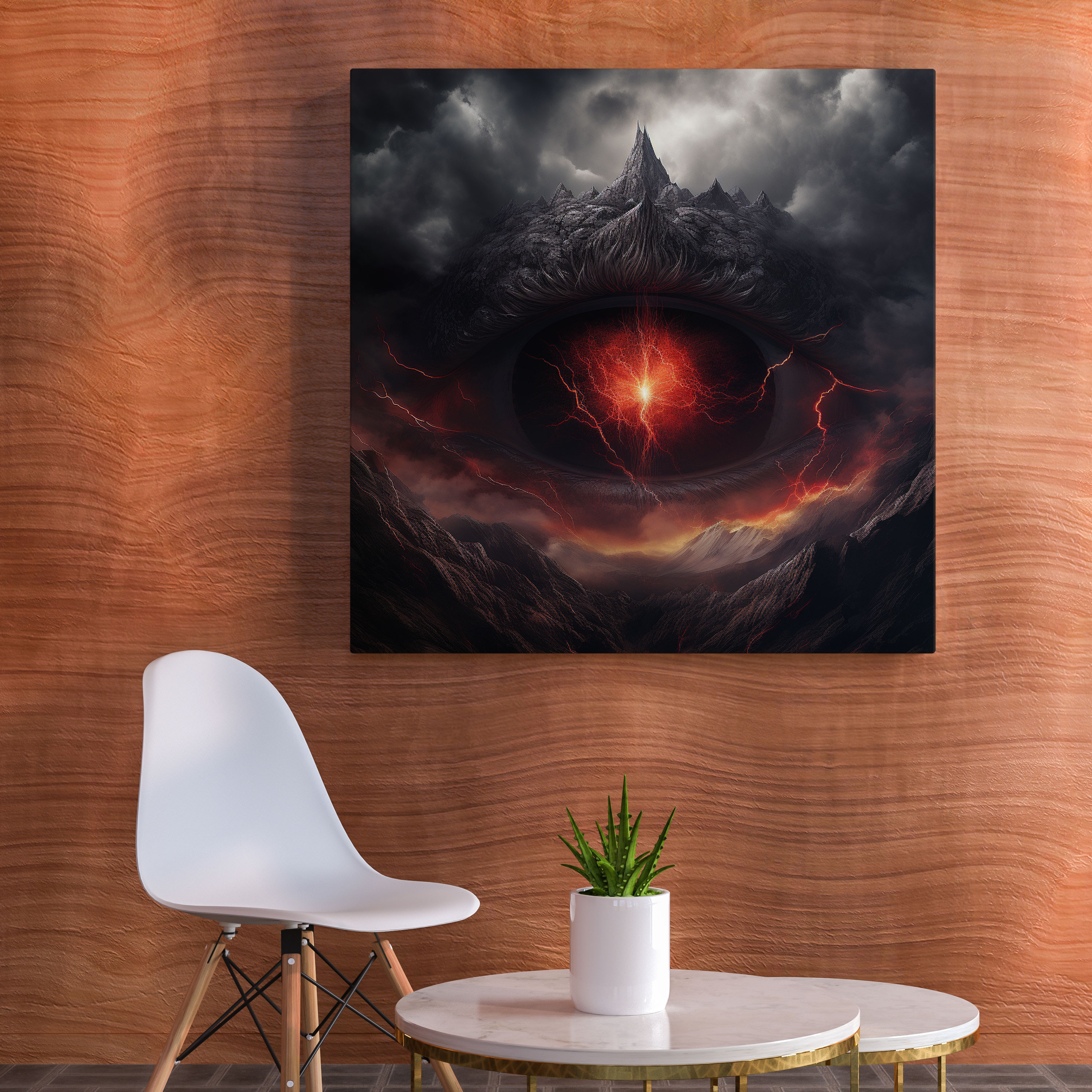 Middle Earth Canvas Print - Eye Of Sauron Digital Art - Middle Earth, Digital Illustration, Eye Of Sauron, Middle Earth