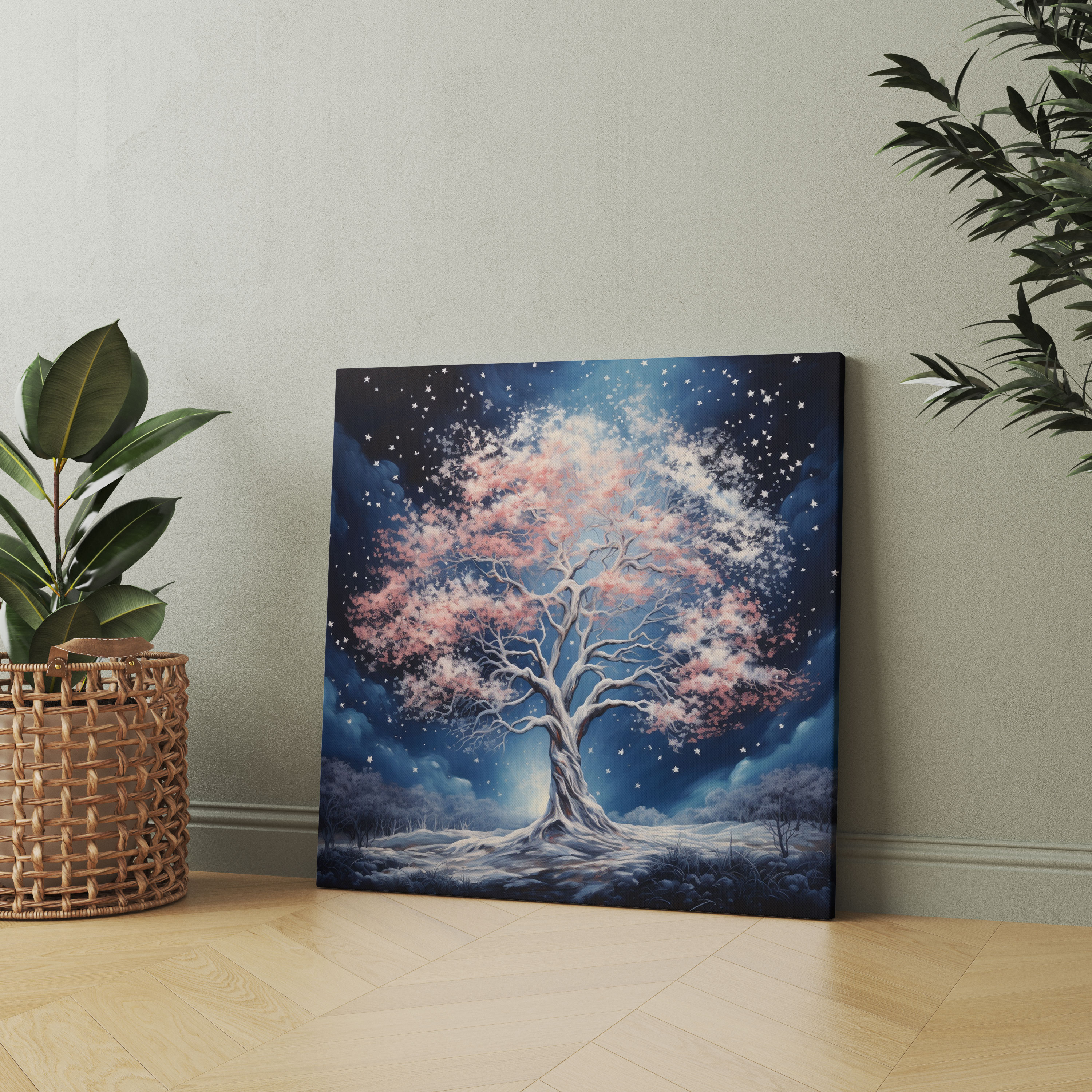 Middle Earth Canvas Print - White Tree Of Gondor Pastel Wall Art - Middle Earth, Serene Ambiance, Pastel Artwork, Middle Earth
