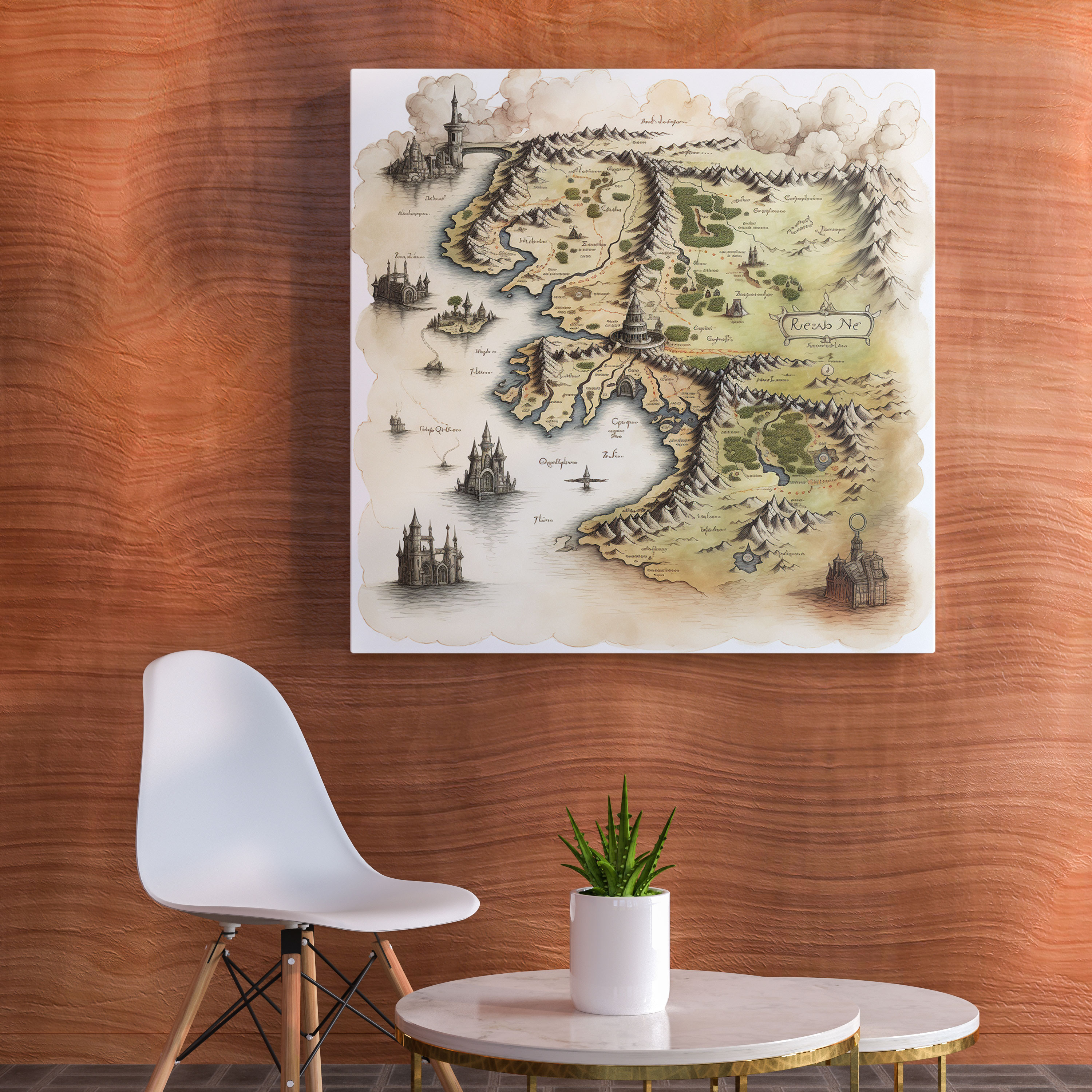 Middle Earth Wall Art - Detailed Map Of Middle Earth Ink Drawing - Middle Earth, Map Of Middle Earth, Rich Lore, Wall Art