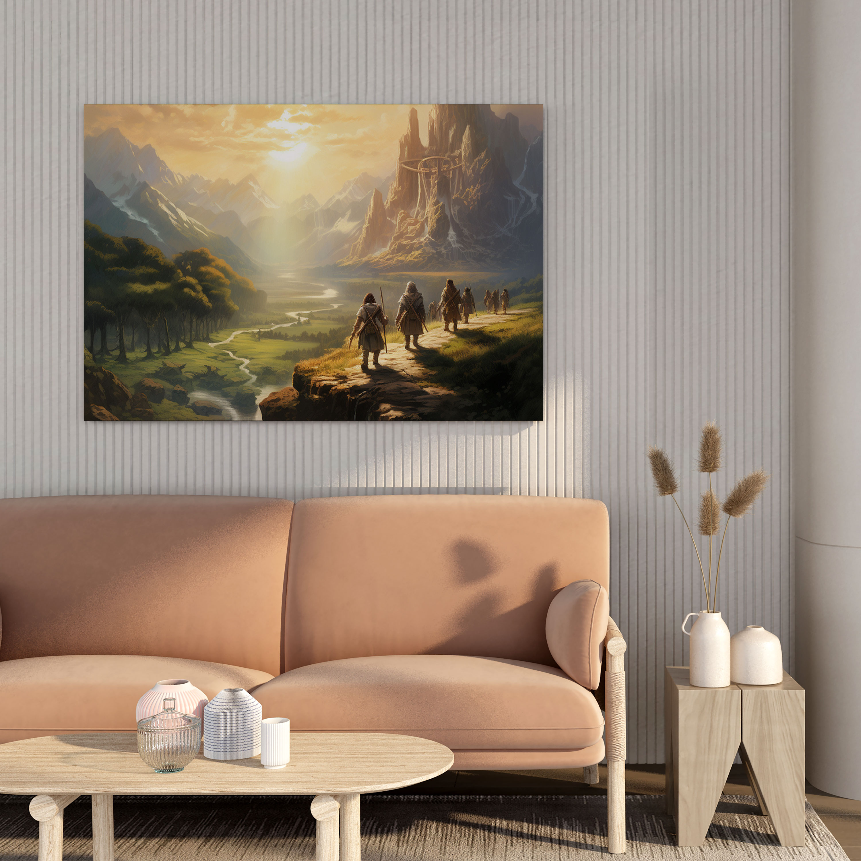 Middle Earth Canvas Print: Hobbits On An Adventure - Middle Earth, Hobbits, Middle Earth, Home Decoration