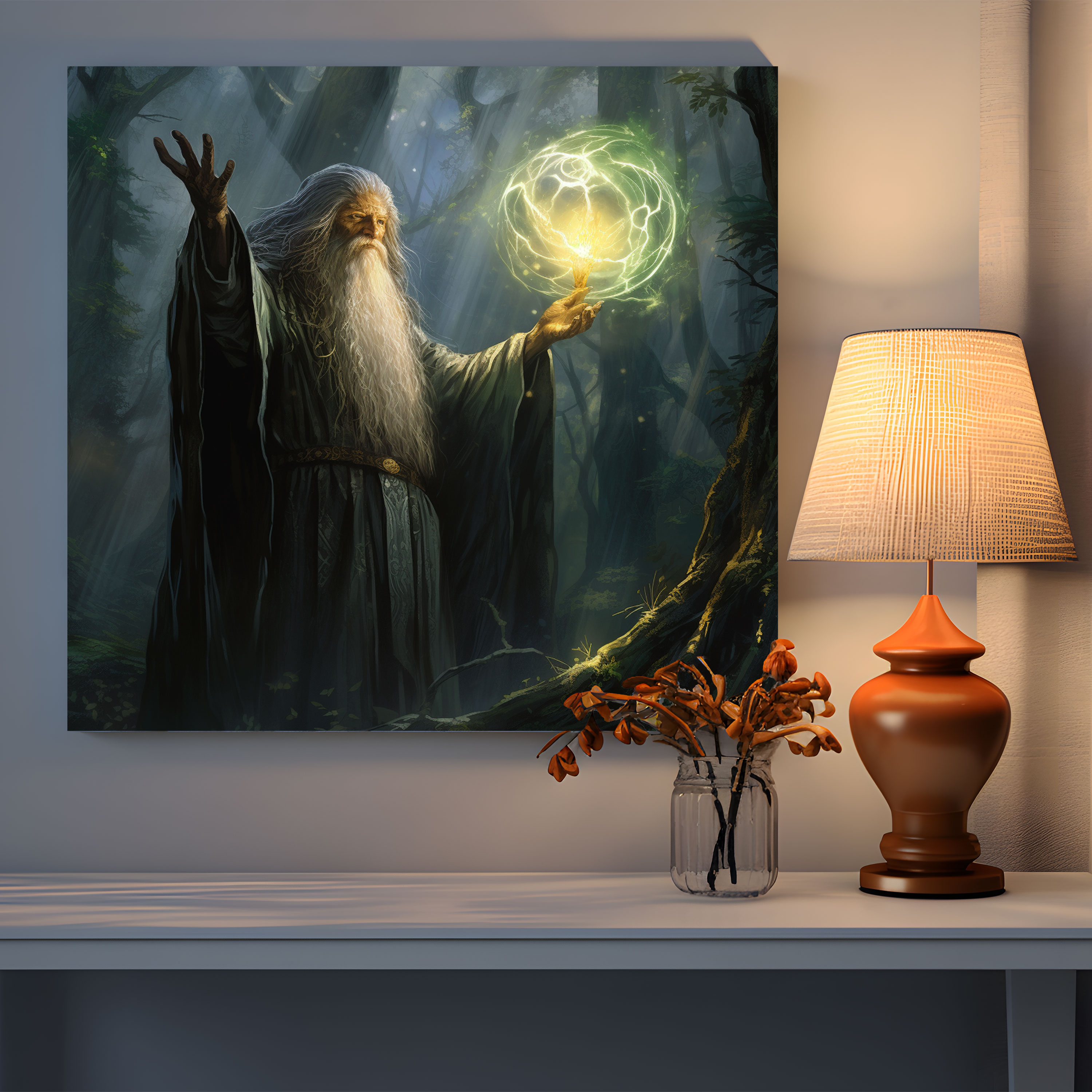 Middle Earth Wall Decoration: Powerful Wizard - Middle Earth, Home Decoration, Spells, Wall Decoration