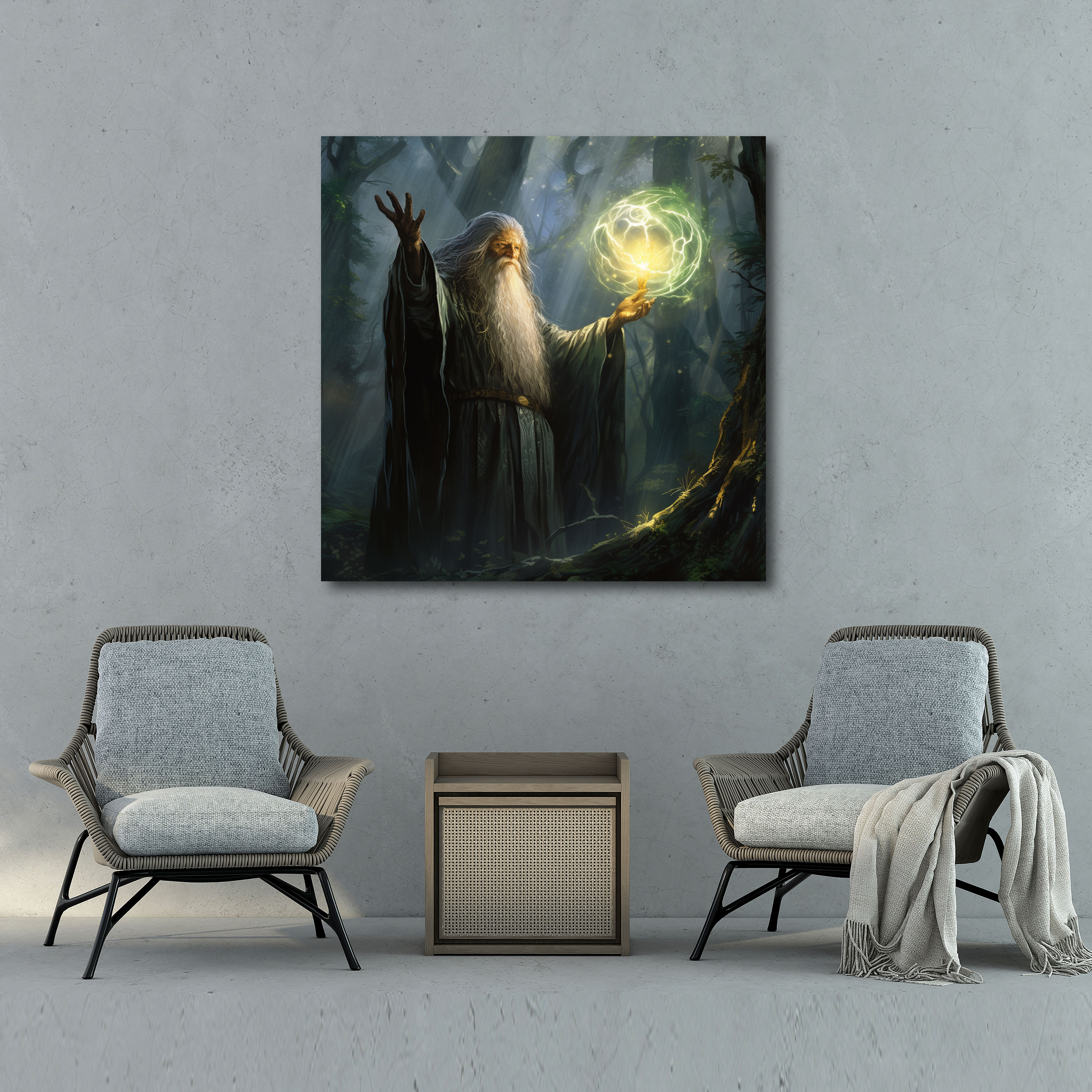Middle Earth Wall Decoration: Powerful Wizard - Middle Earth, Home Decoration, Spells, Wall Decoration
