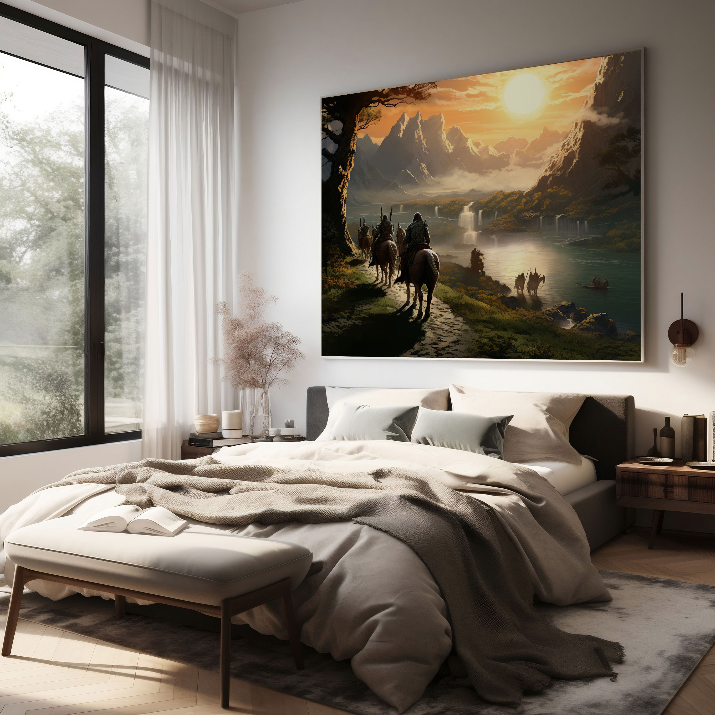 Middle Earth Fellowship Wall Art - Middle Earth, Journeying, Canvas, Epic