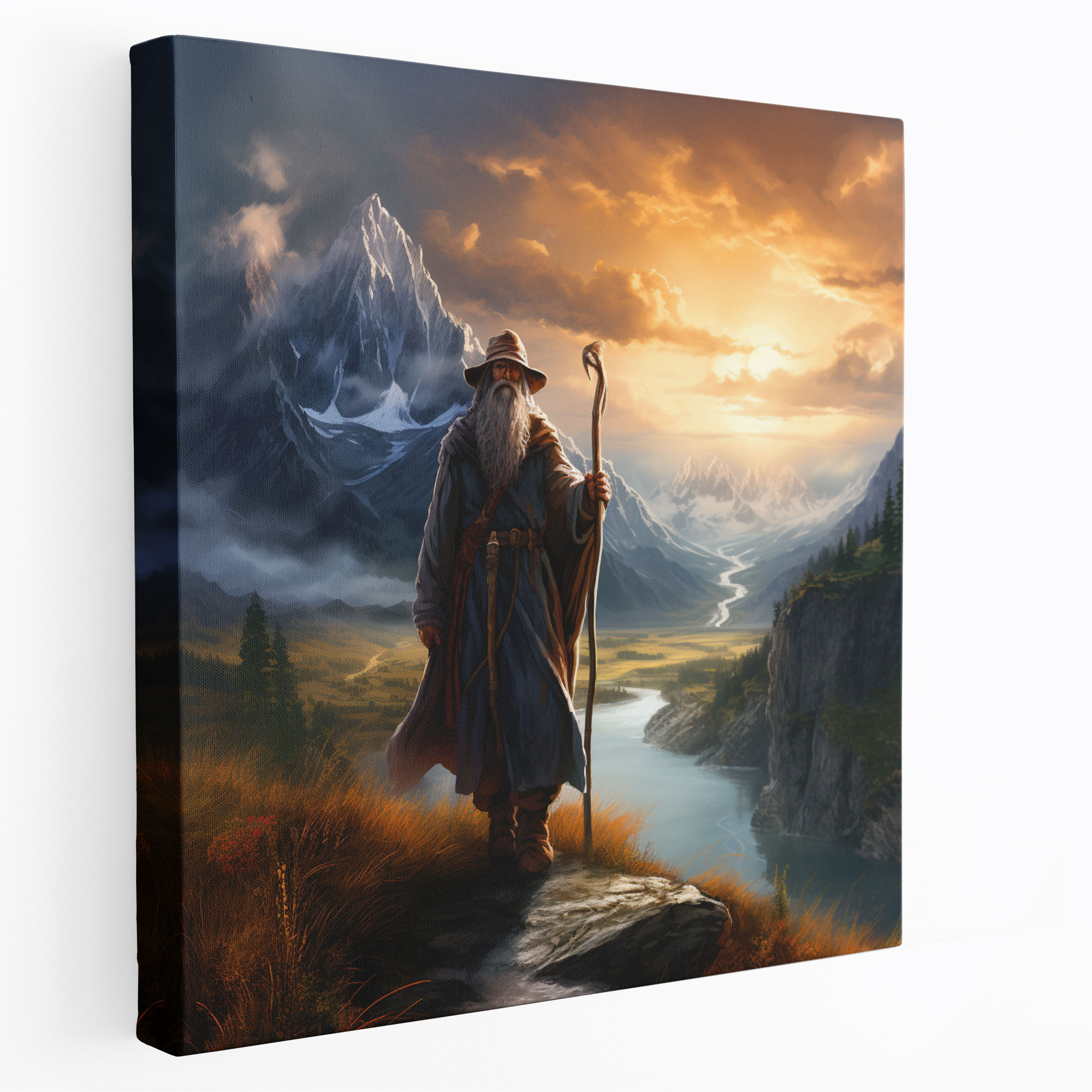 Middle Earth Gandalf Canvas Print - Middle Earth, Canvas Print, Middle Earth, Breathtaking Landscapes