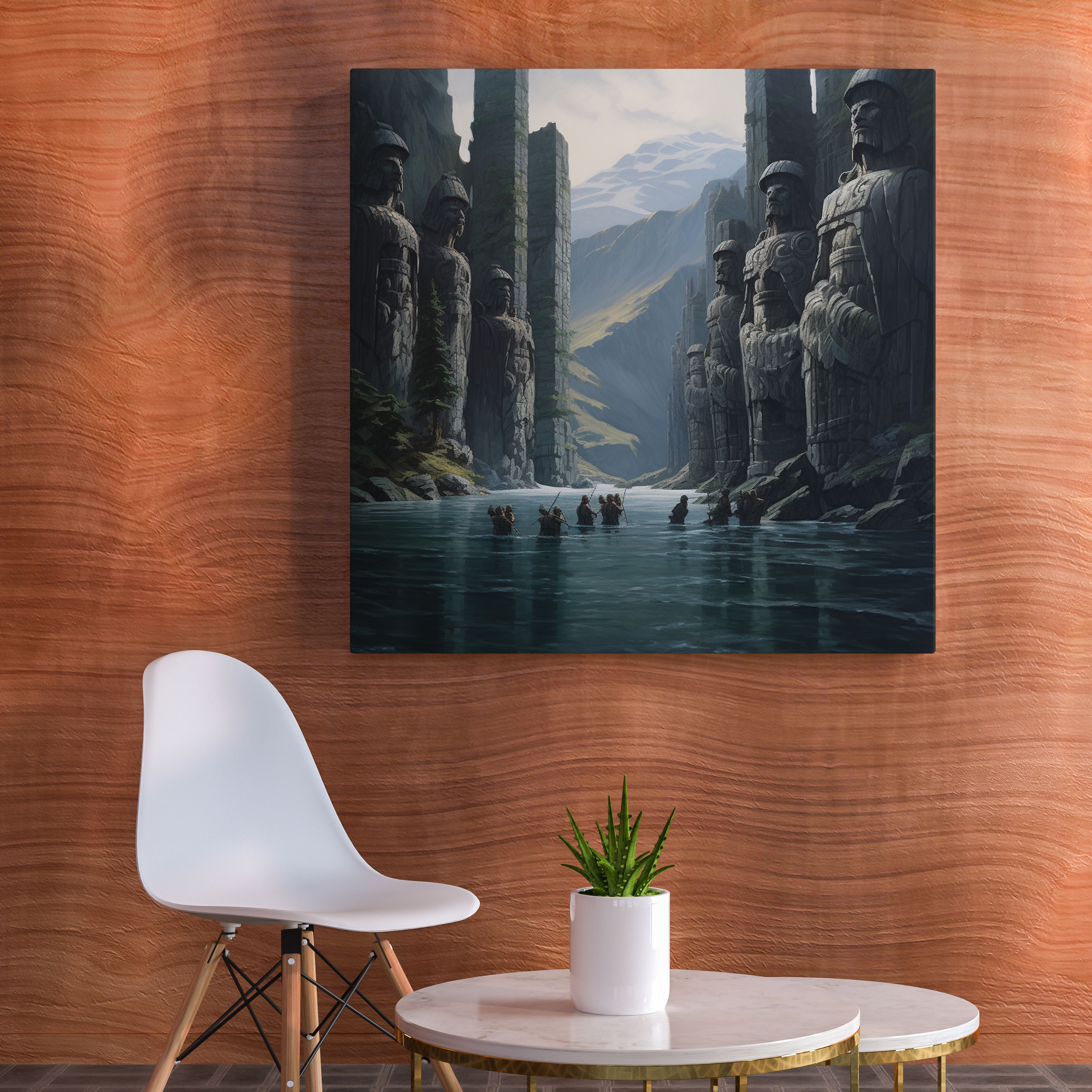 Middle Earth Argonath Canvas Print - Middle Earth, Middle Earth, Canvas Print, Strength