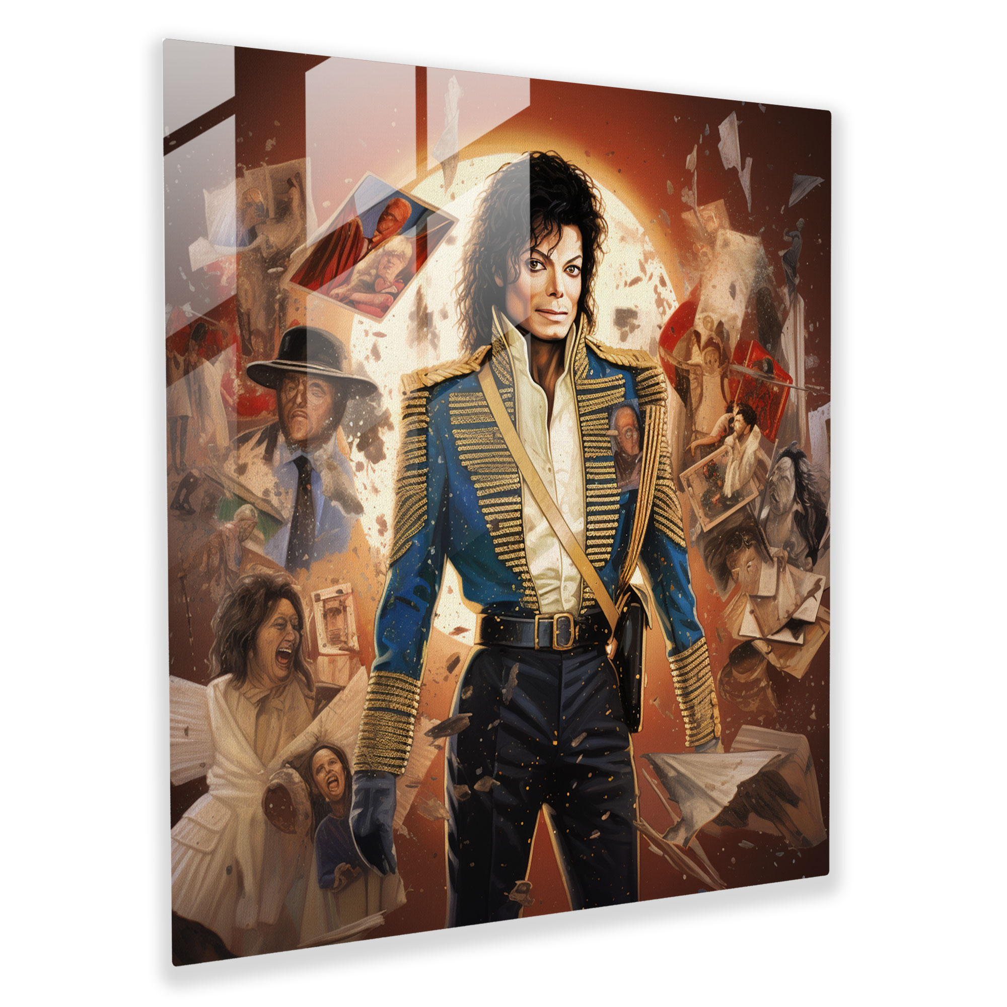 Micheal Jackson Glass Wall Art - Micheal Jackson, Glass Wall Art, Modern Art, Iconic Images