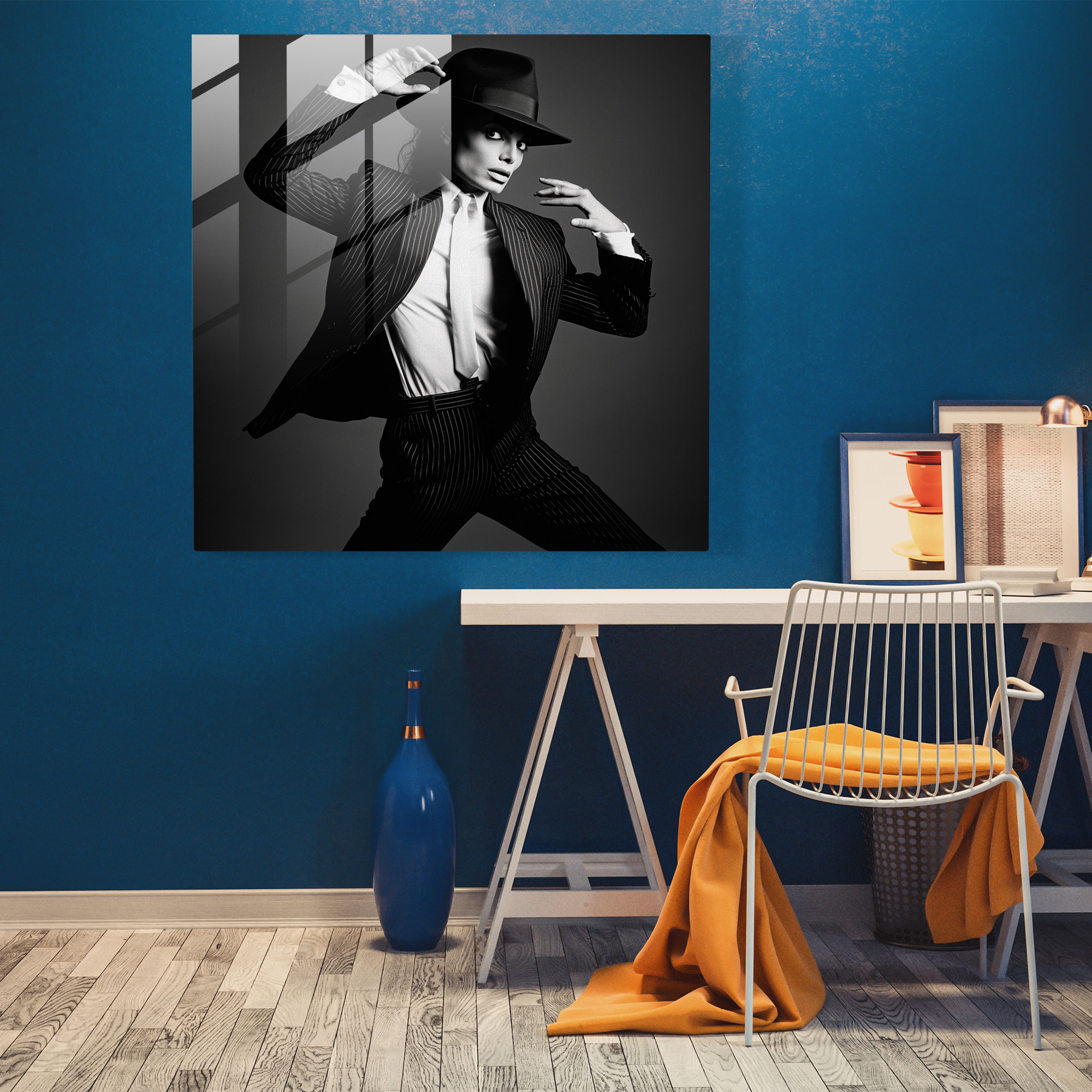 Micheal Jackson Glass Print - Micheal Jackson, Wall Decoration, Black And White Photograph, Micheal Jackson
