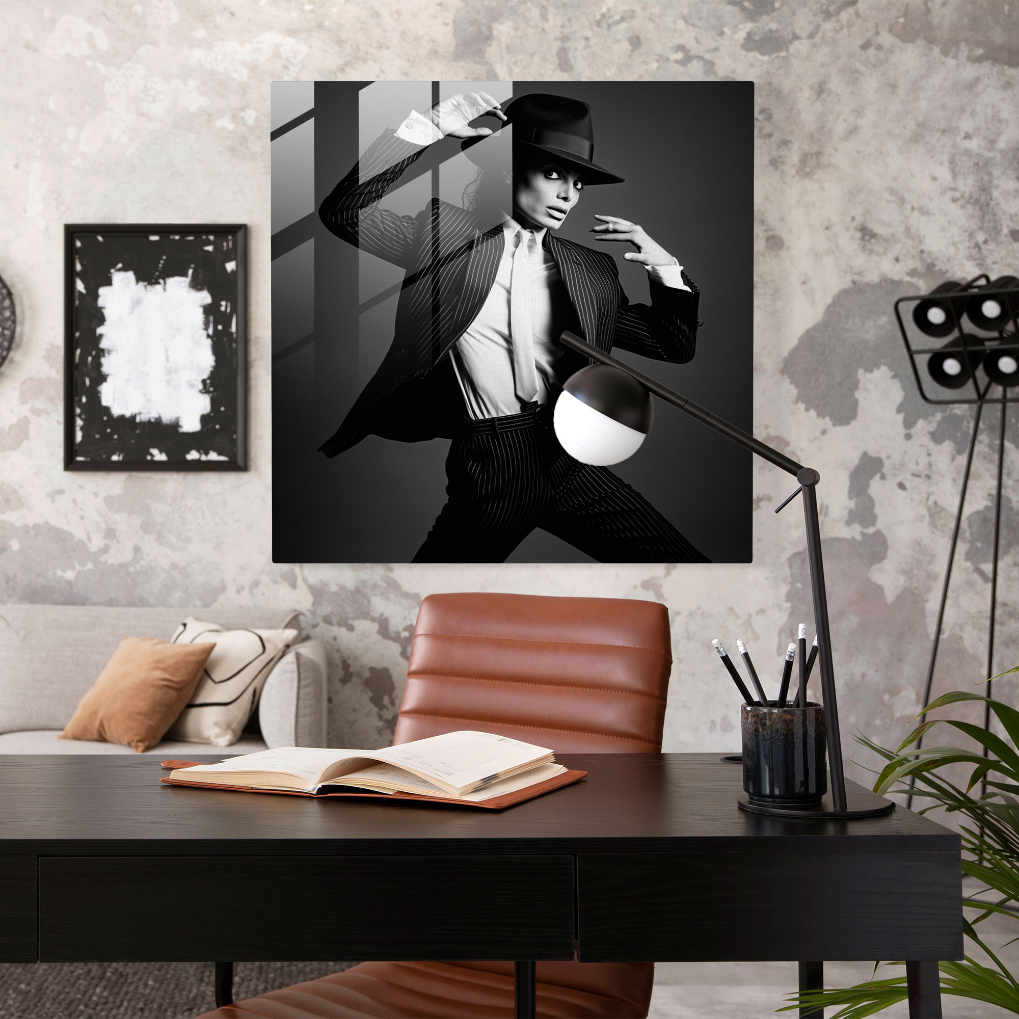 Micheal Jackson Glass Print - Micheal Jackson, Wall Decoration, Black And White Photograph, Micheal Jackson