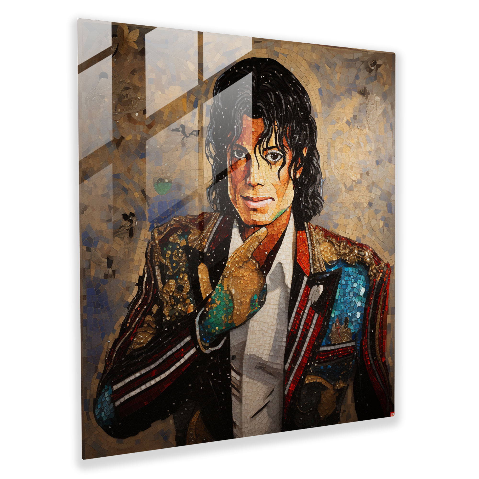 Micheal Jackson Glass Print - Micheal Jackson, Glass Art, Micheal Jackson, Unique Design