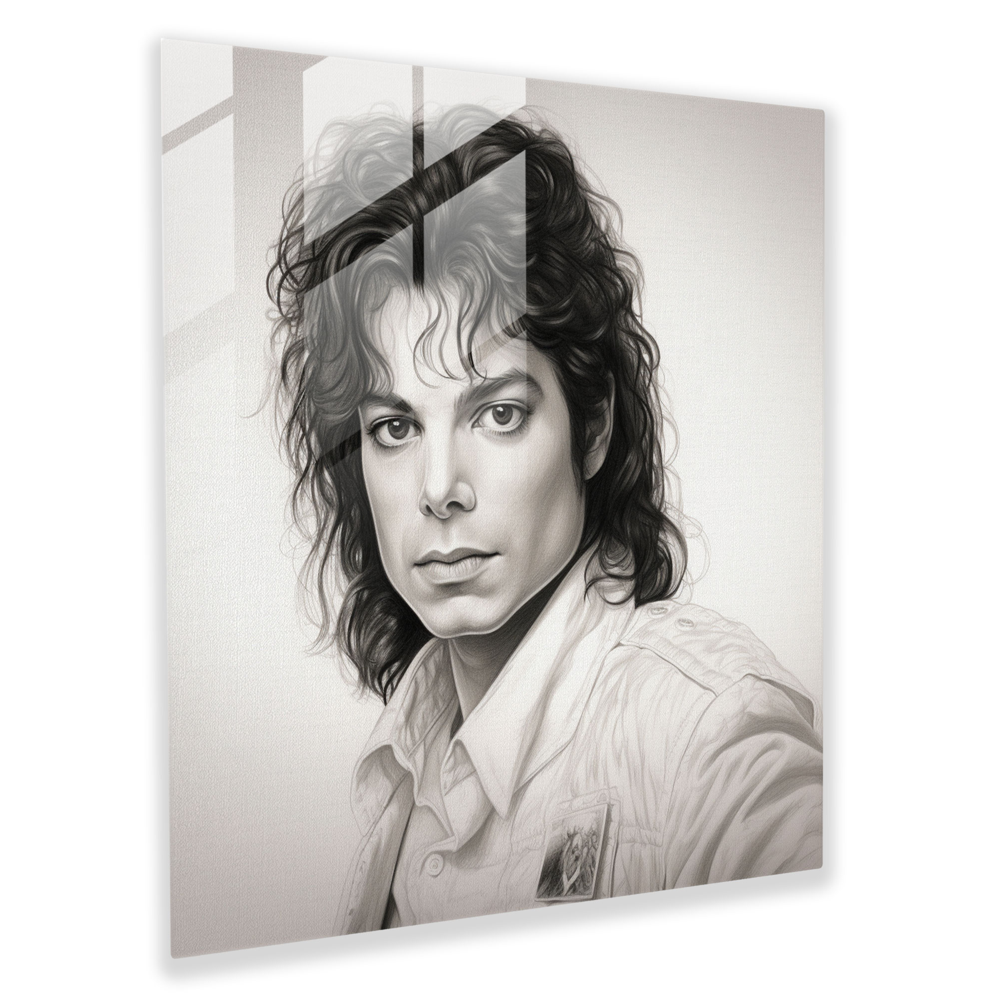 Glasbild Michael Jackson - Glasbild Moderne Kunst Musiker