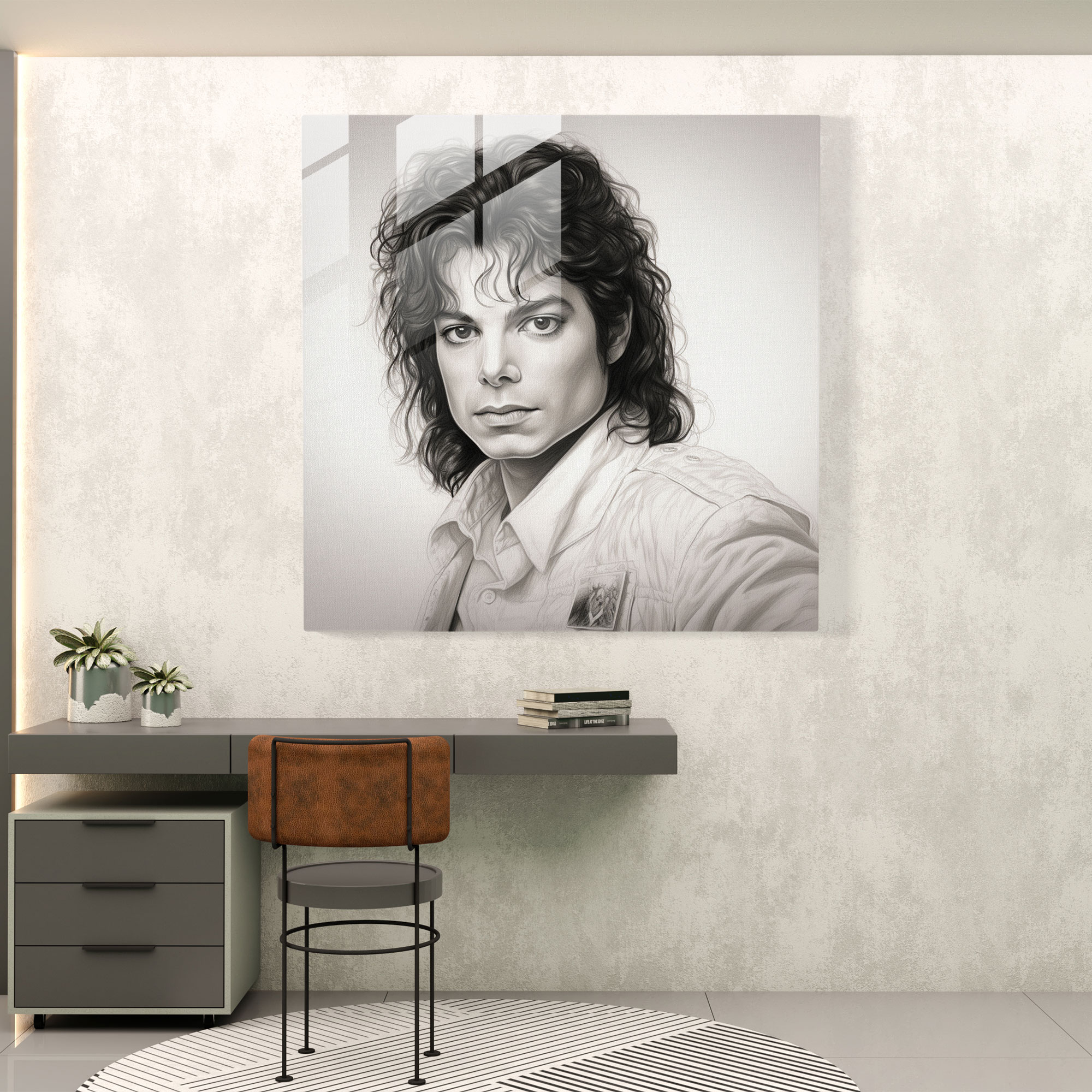 Glasbild Michael Jackson - Glasbild Moderne Kunst Musiker