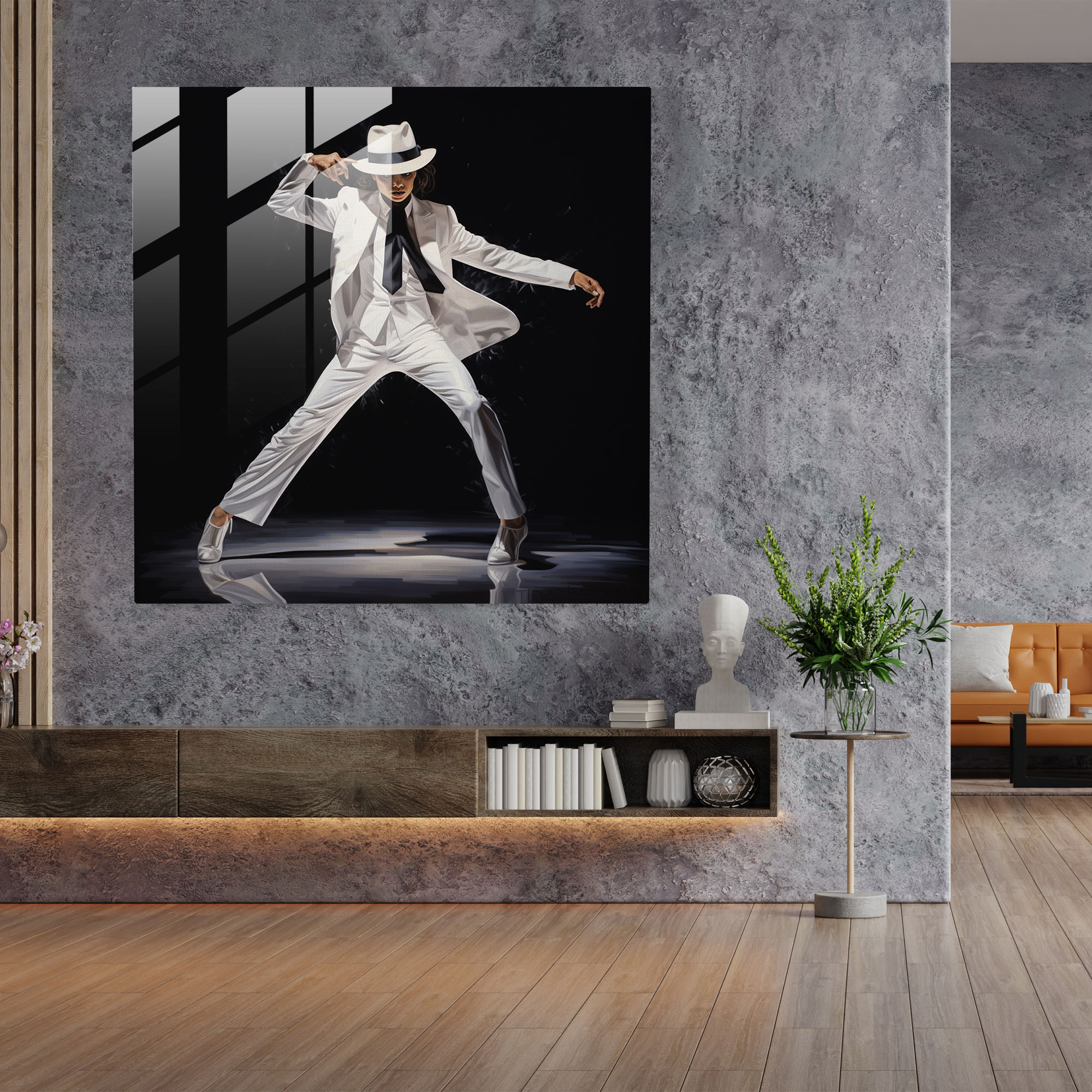 Contemporary Michael Jackson Glass Print - Micheal Jackson, Glass Art, Modern Art, Glass Print