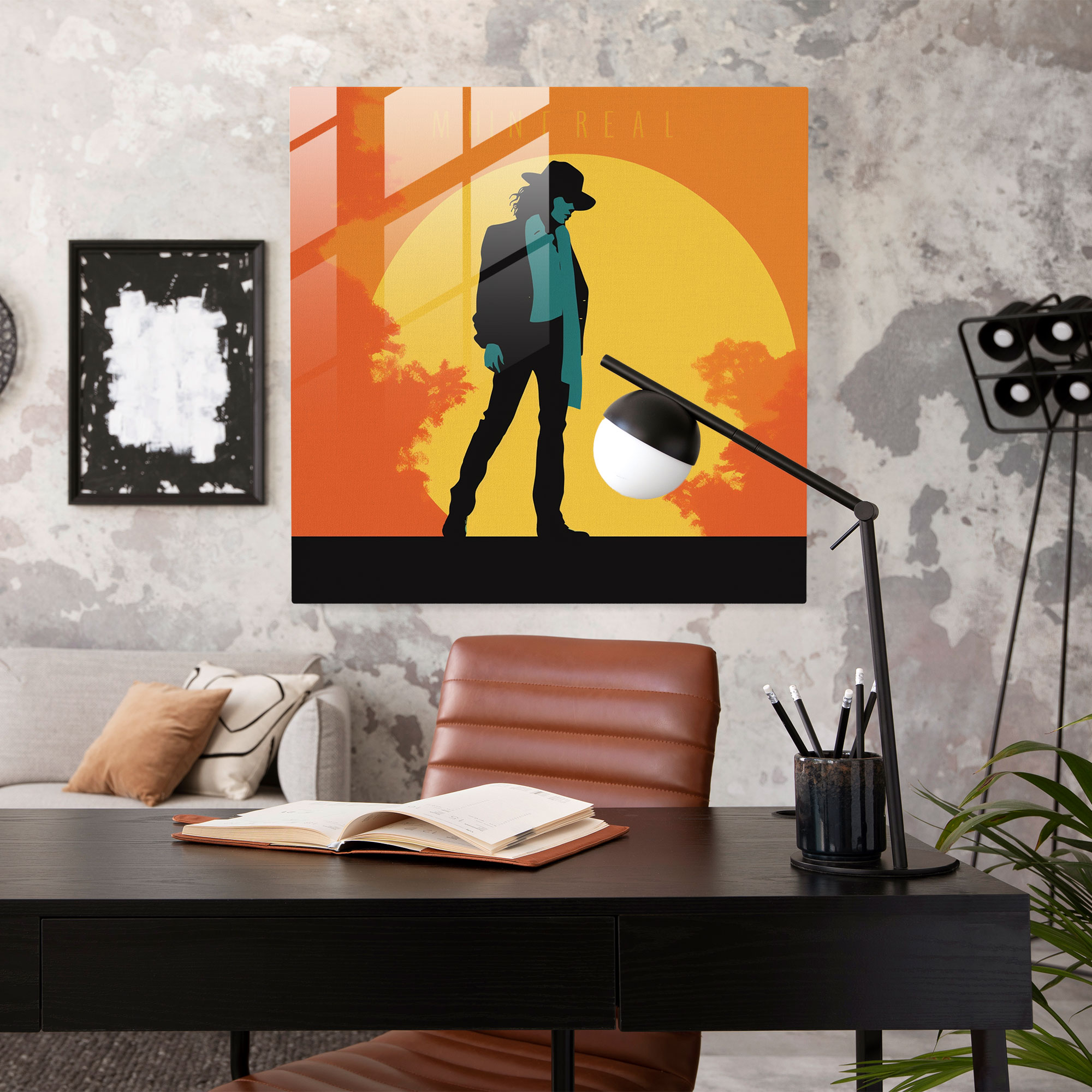 Michael Jackson Silhouette Glass Print - Micheal Jackson, Modern Art, Wall Decoration, Silhouette