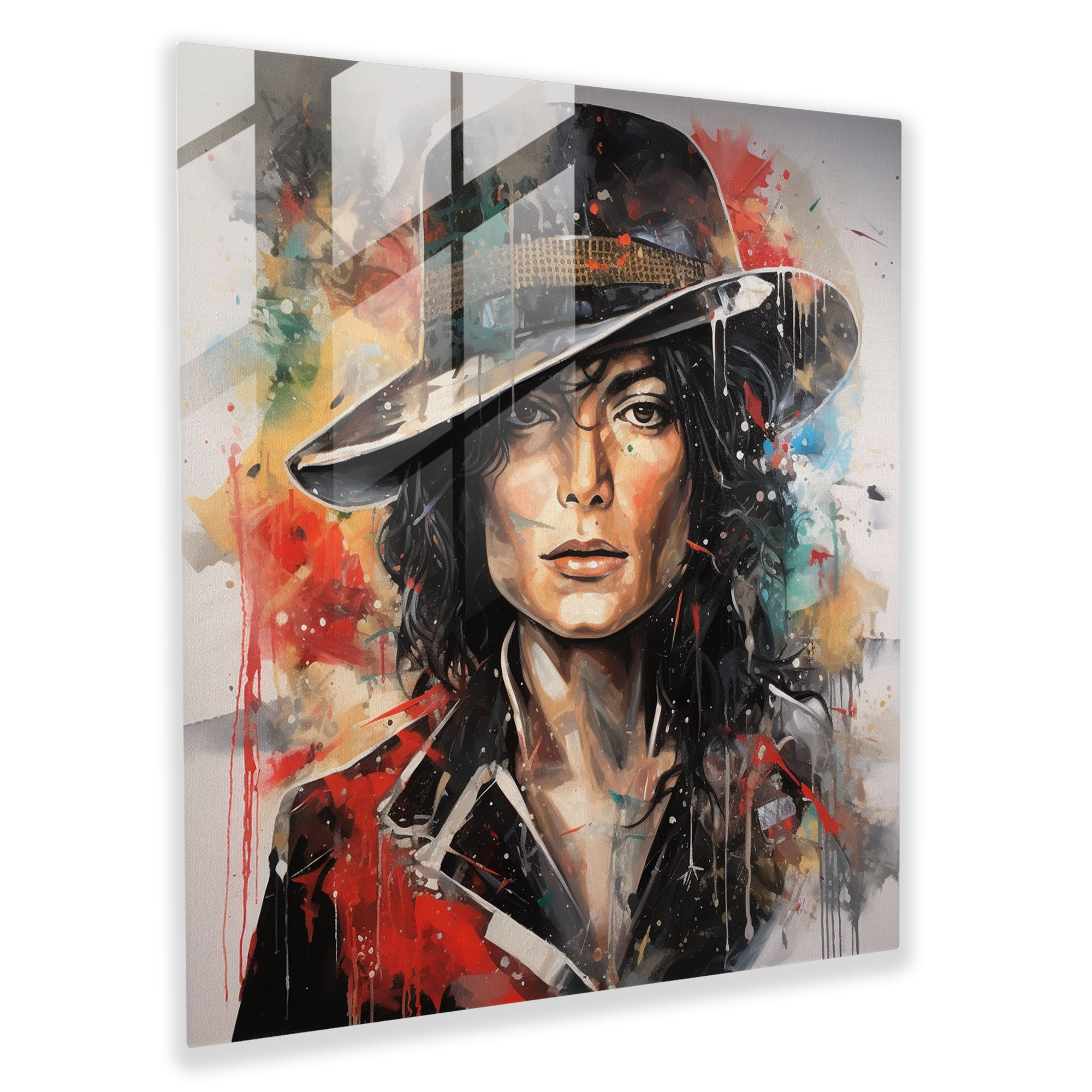 Boundless Creativity Michael Jackson Glass Print - Micheal Jackson, Home Decoration, Boundaries Of Creativity, Glass Wall Art