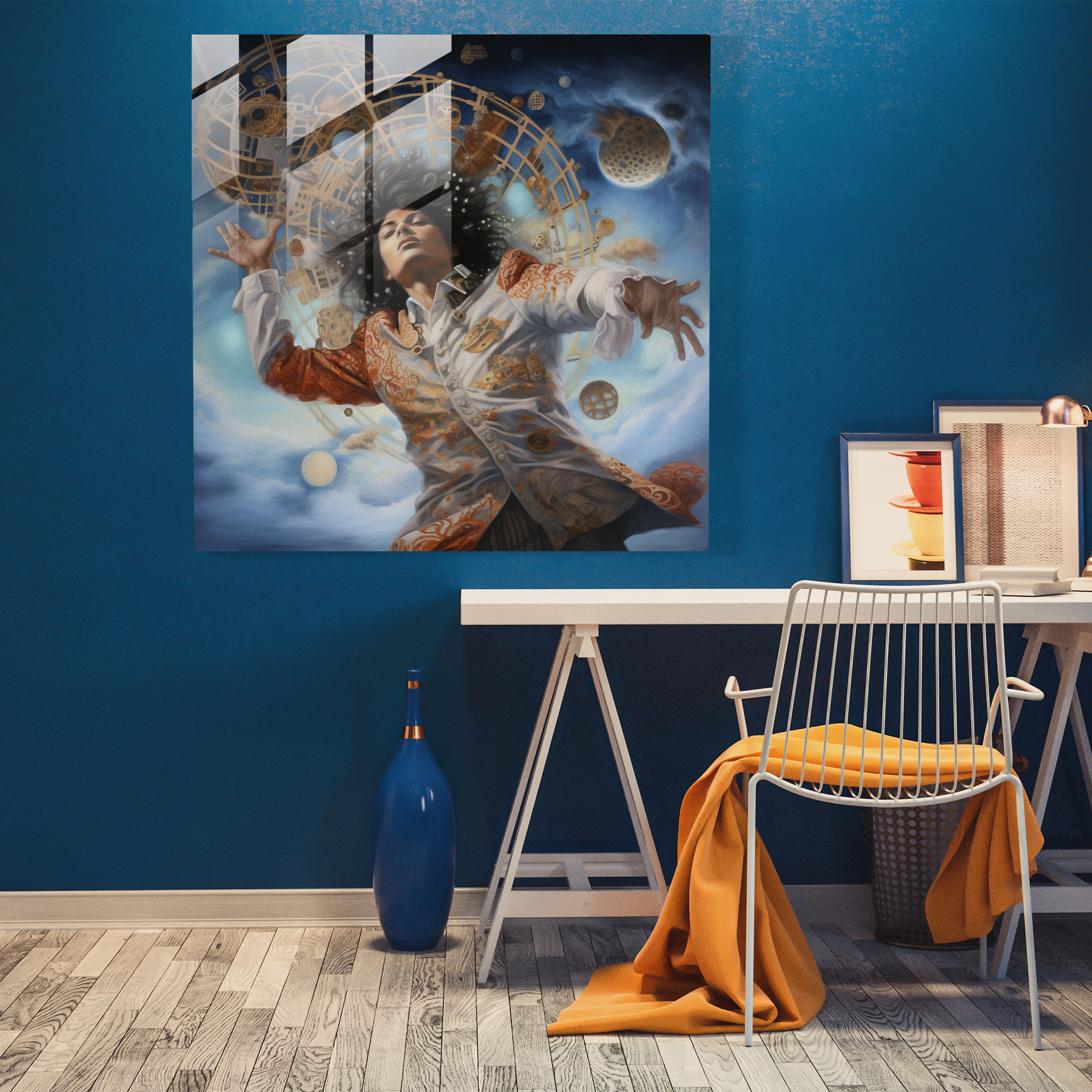 Micheal Jackson Glasbild Surreal - Modern Art Leinwandbild Schwebend