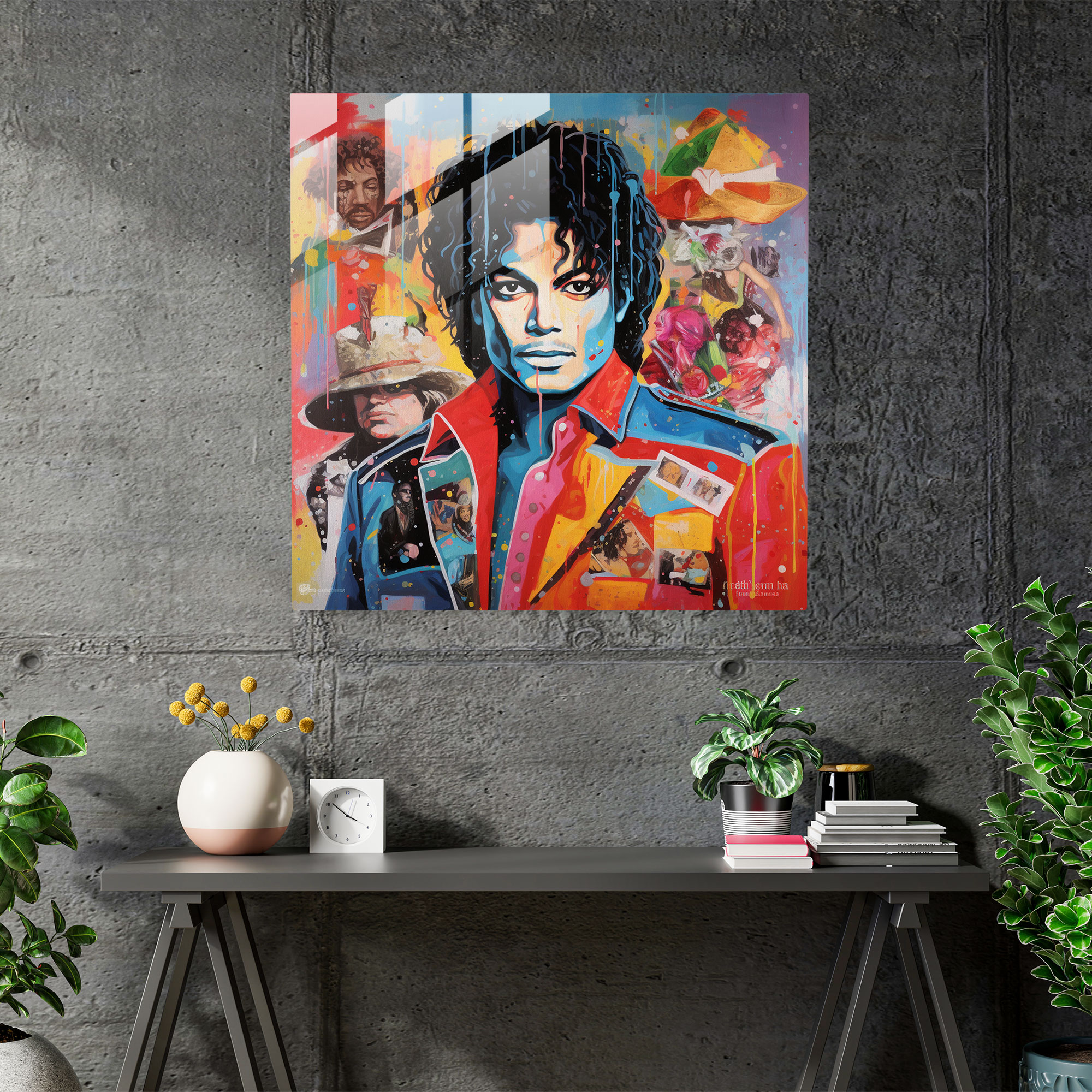 Michael Jackson Glass Print - Micheal Jackson, Glass Print, Glass Wall Art, Michael Jackson