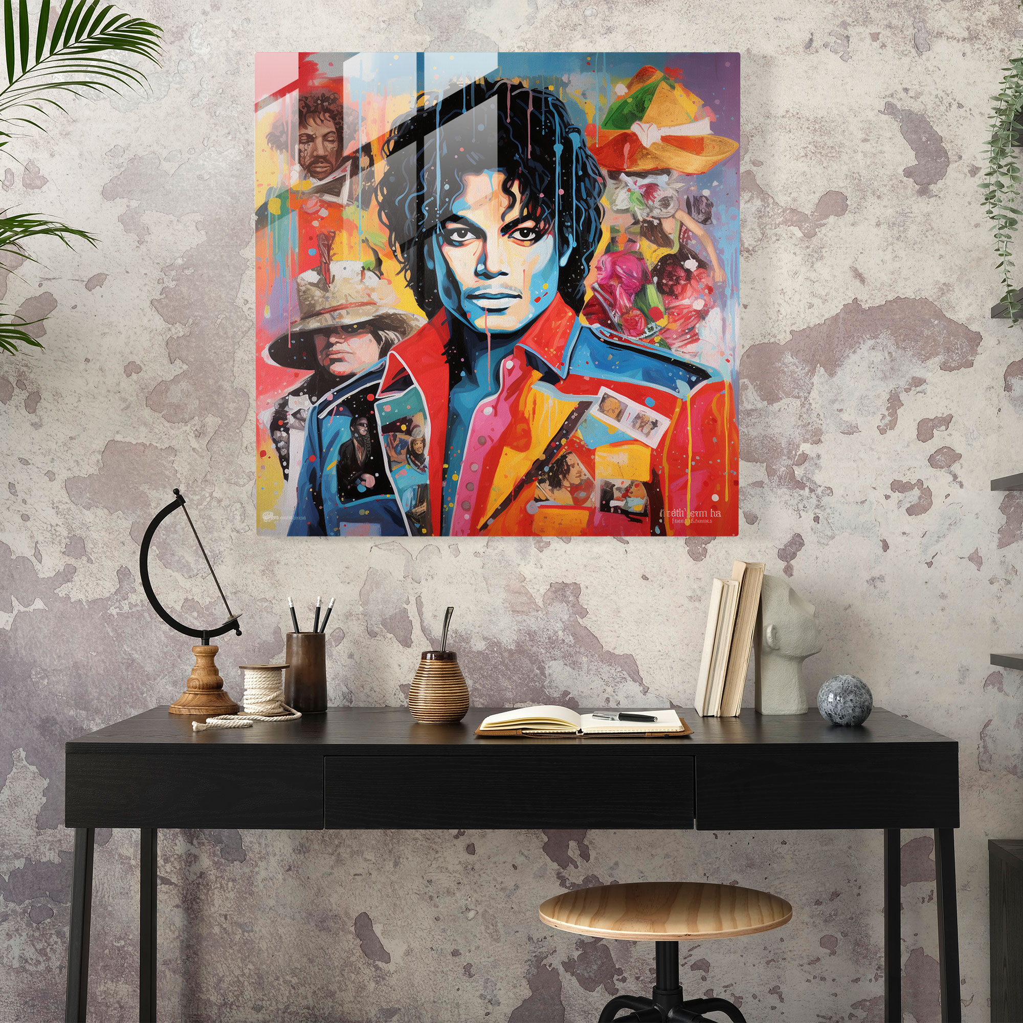 Michael Jackson Glass Print - Micheal Jackson, Glass Print, Glass Wall Art, Michael Jackson