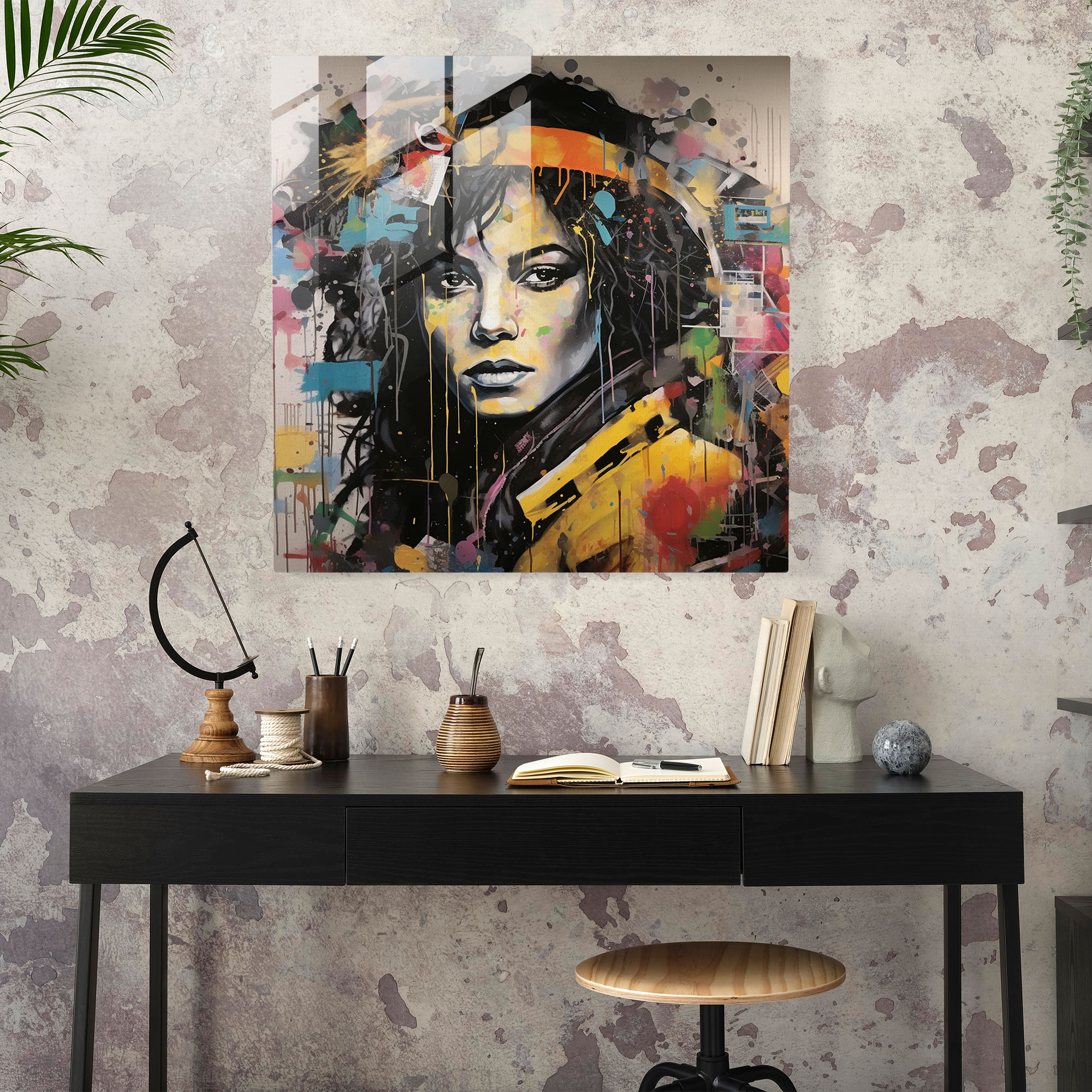 Michael Jackson Glass Print - Micheal Jackson, Glass Print, Glass Art, Contemporary Mixed Media Artwork