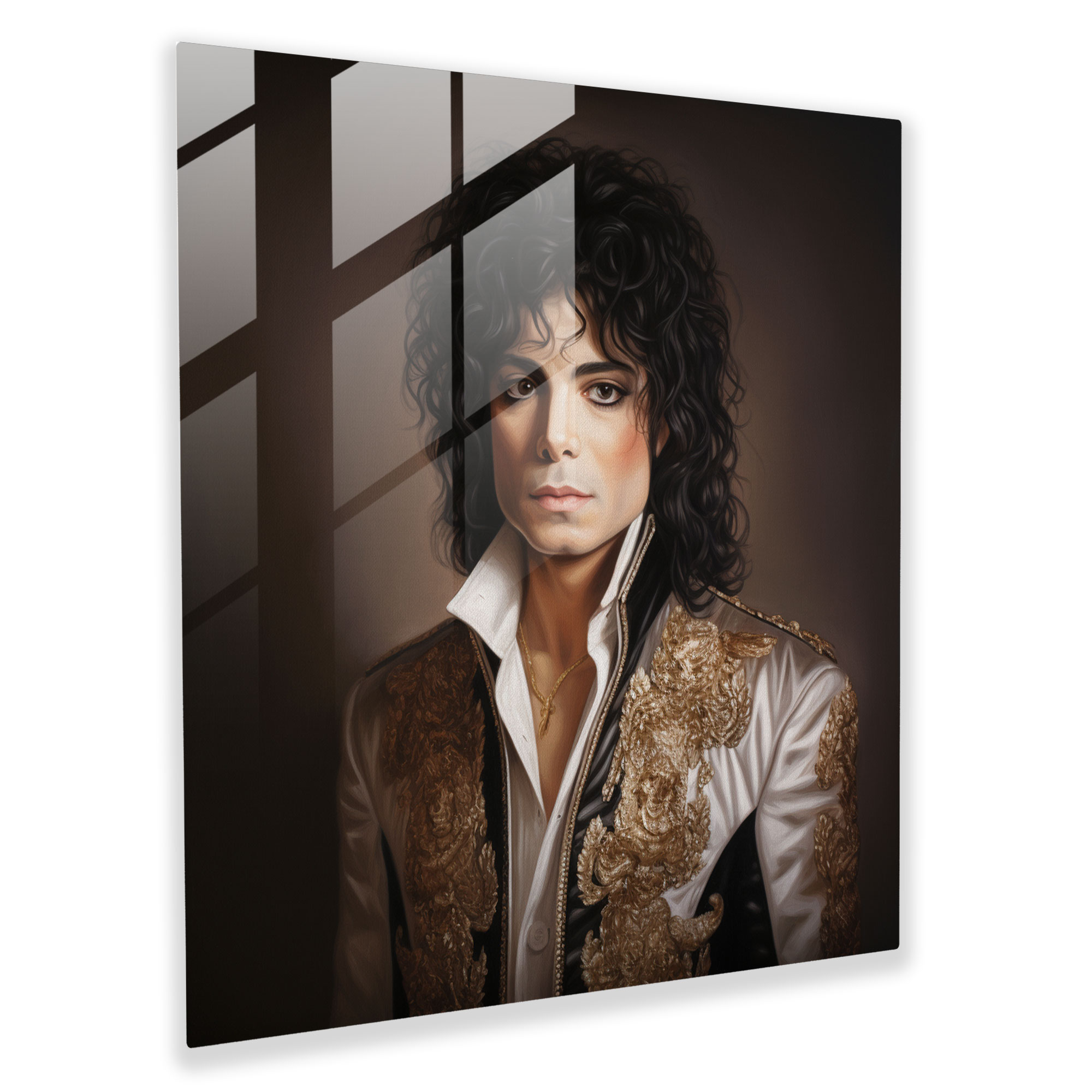 Michael Jackson Glass Print - Micheal Jackson, Unique Facial Expressions, Michael Jackson, Wall Decoration