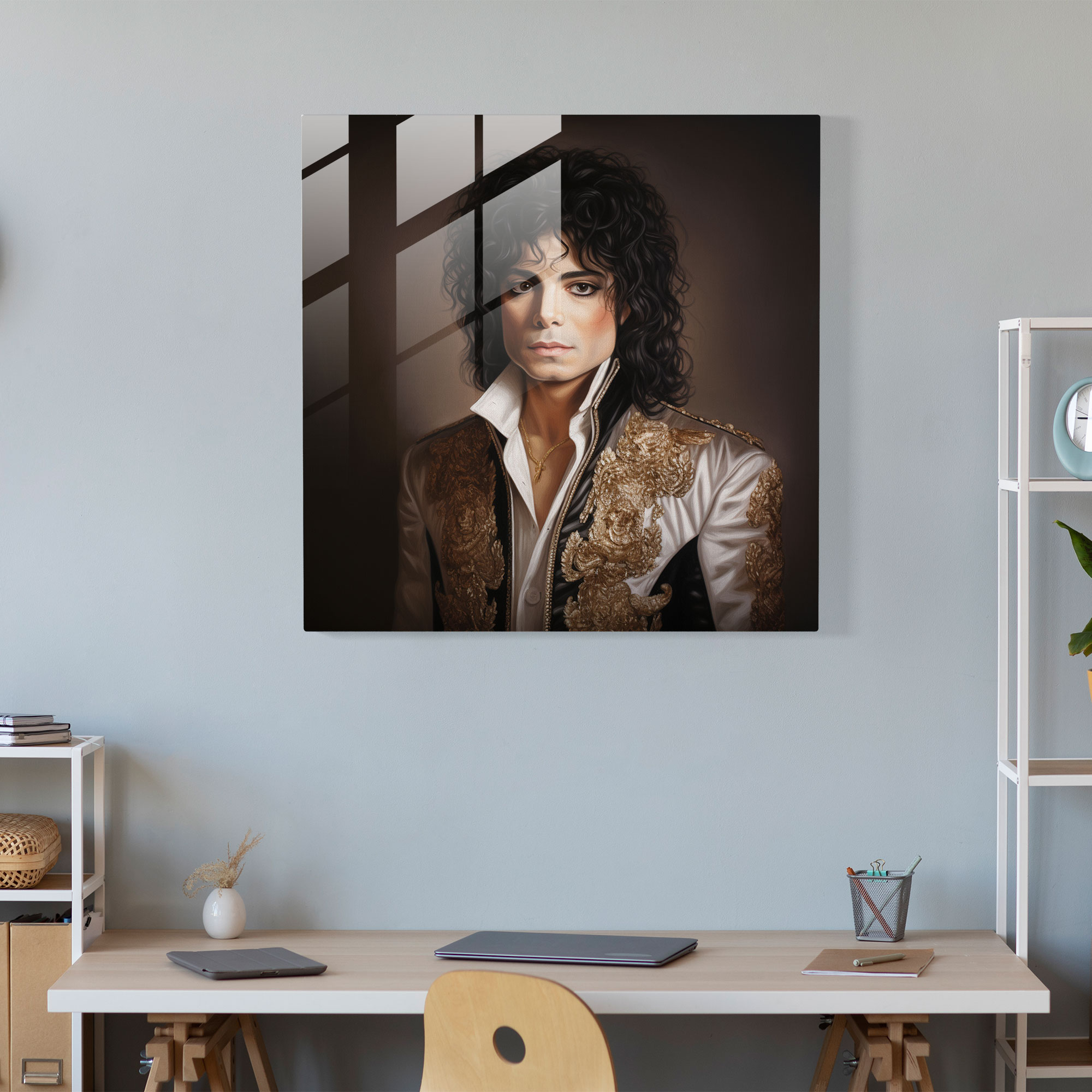 Michael Jackson Glass Print - Micheal Jackson, Unique Facial Expressions, Michael Jackson, Wall Decoration