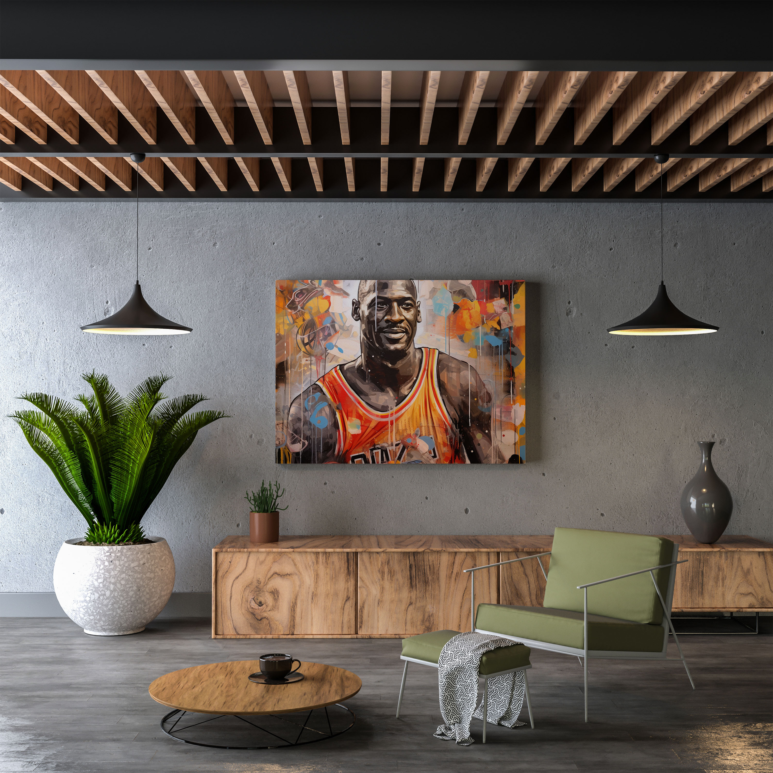 Michael Jordan Canvas Print - Micheal Jordan, Canvas Print, Textured Composition, Mixed Media Artwork
