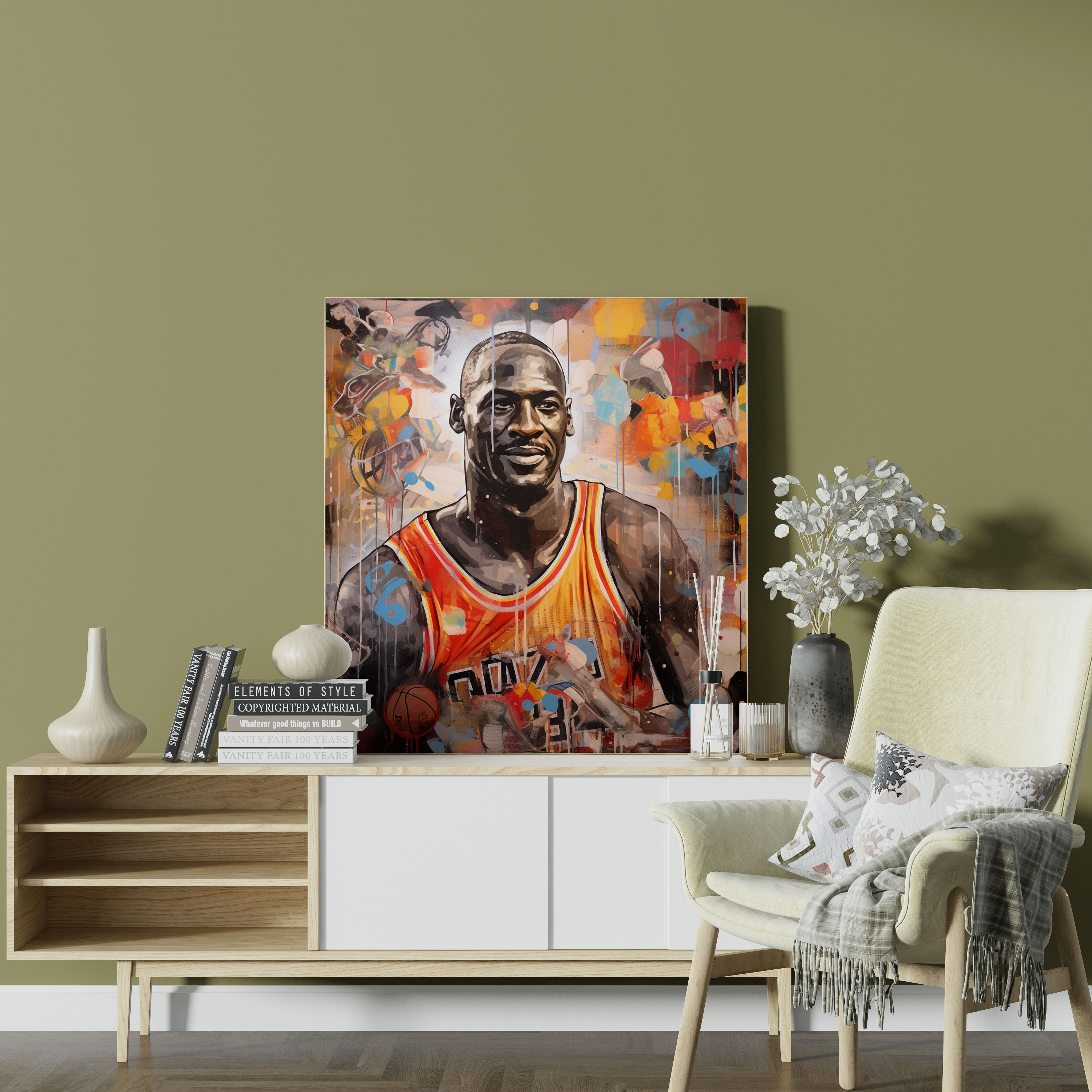 Michael Jordan Canvas Print - Micheal Jordan, Canvas Print, Textured Composition, Mixed Media Artwork