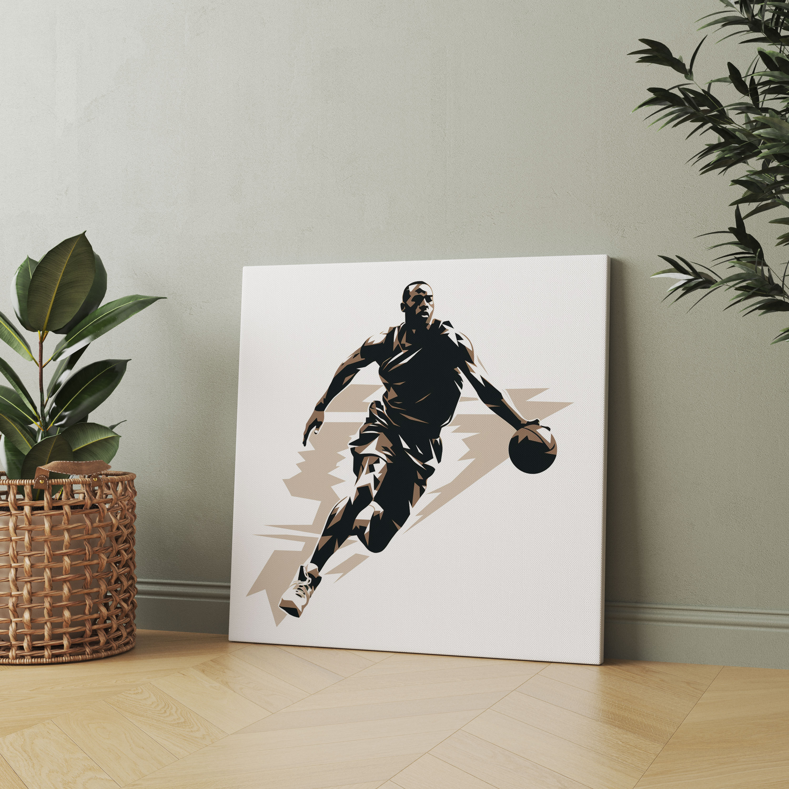 Michael Jordan Wall Decoration - Micheal Jordan, Michael Jordan, Canvas Print, Minimalist Design